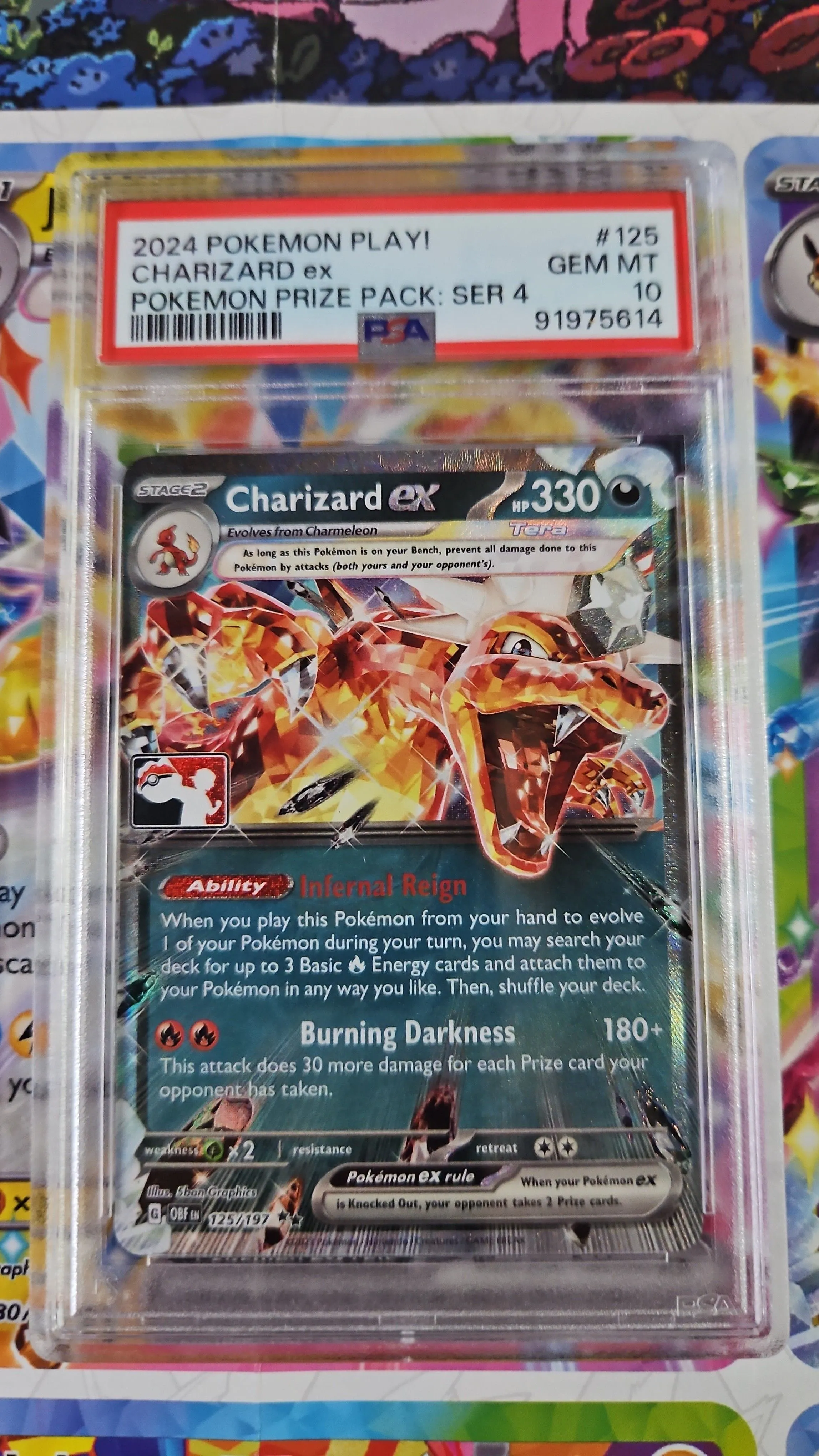 pokemon charizard card 2024 2024 Pokemon SVP EN Charizard ex Paldean Fates Tin main image 0
