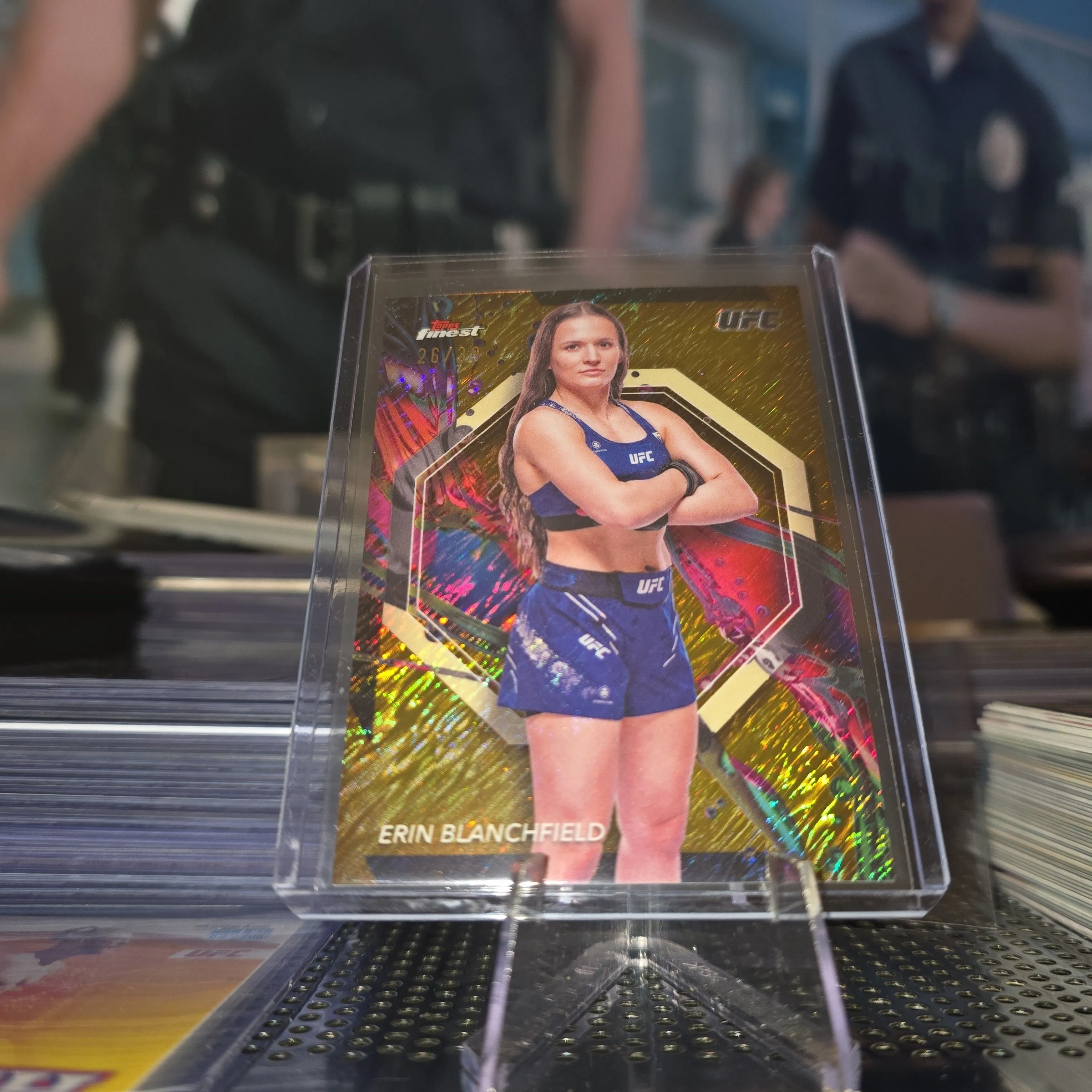 Product image for 2024 Topps Finest Erin Blanchfield Gold Shimmer Common #205 /39