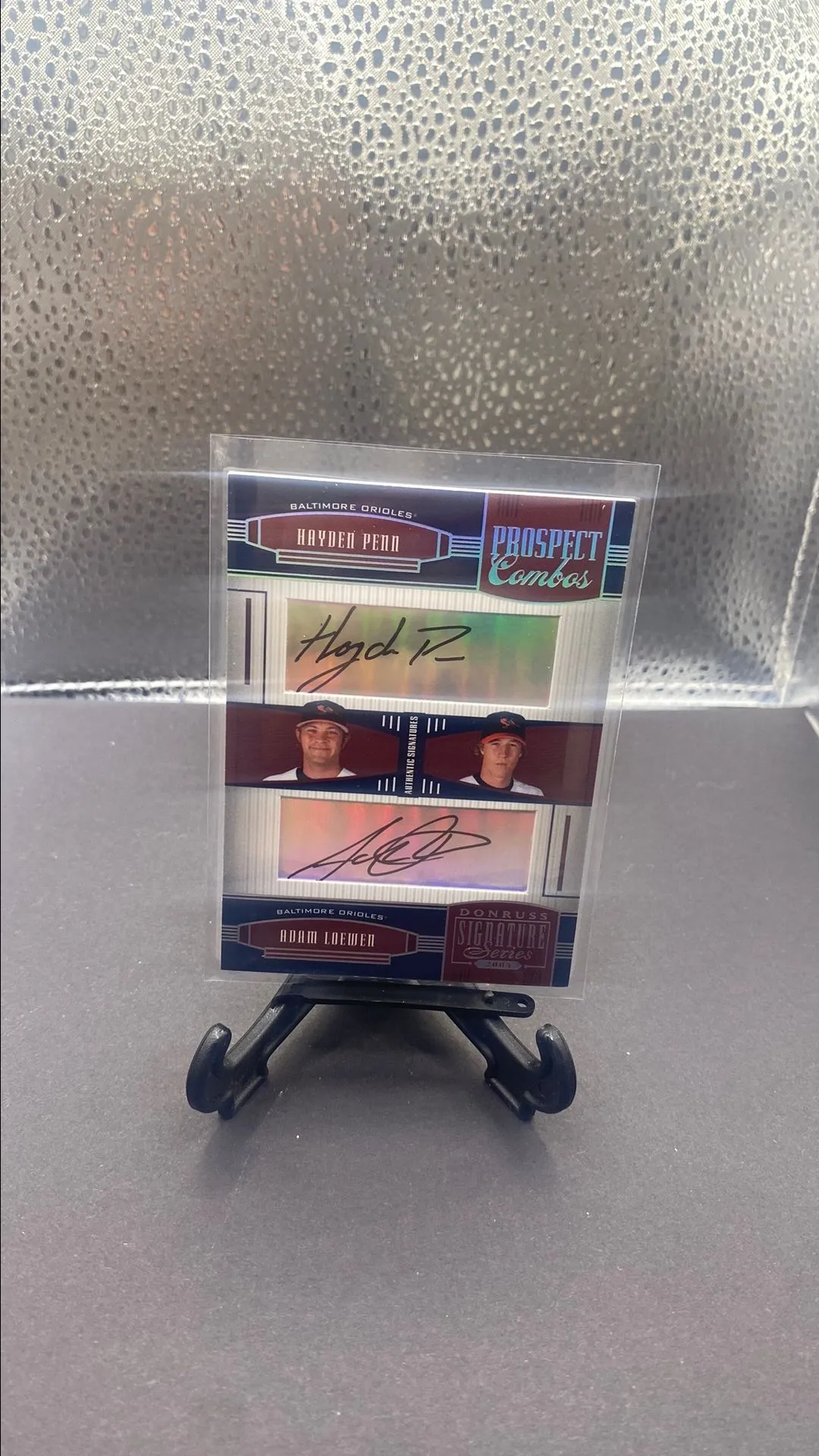 Product image for Hayden Penn + Adam Loewen 2005 Donruss Signature Series Dual Auto     Orioles