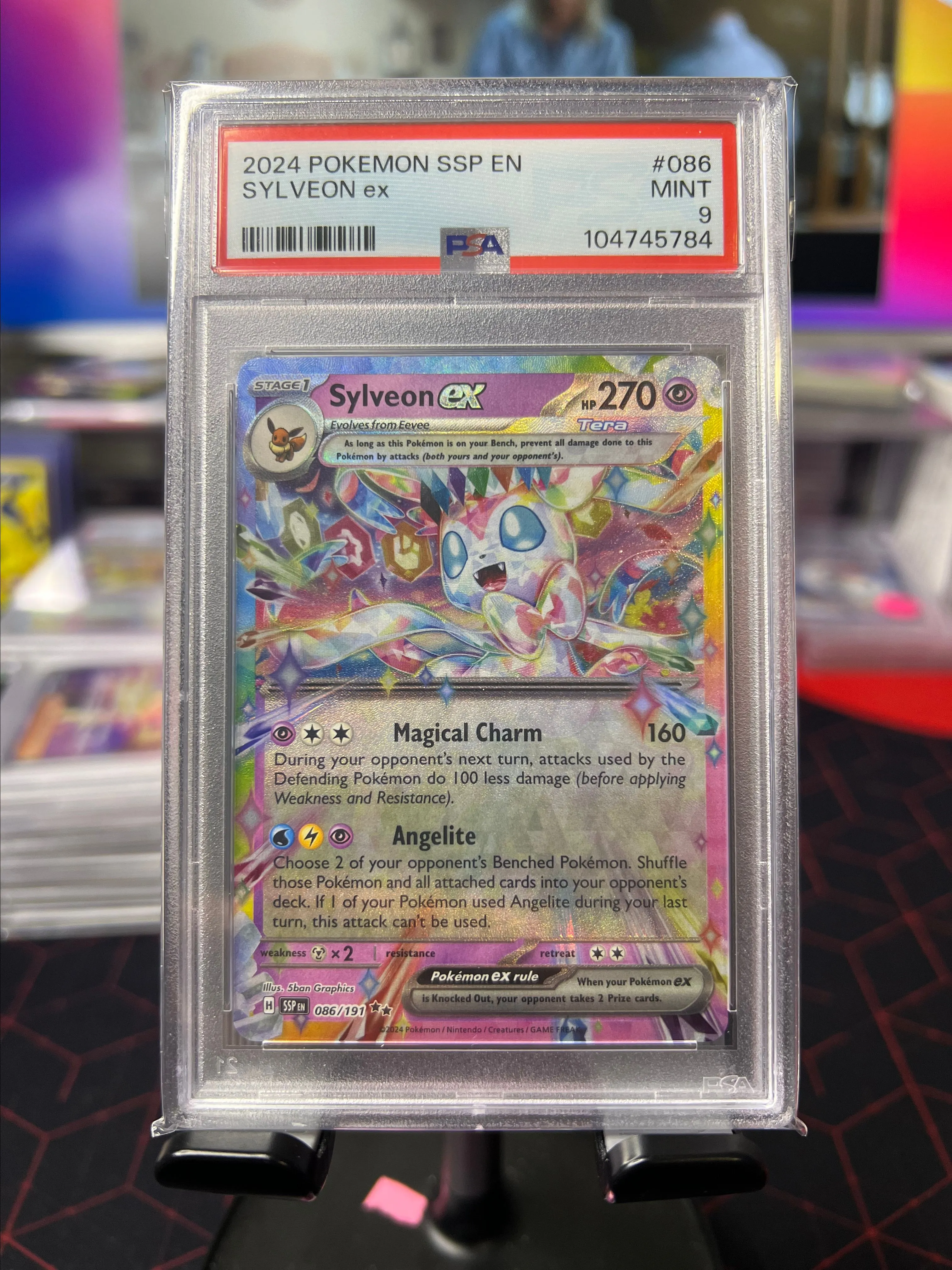 2024 Pokmon SSP EN Sylveon EX #086 Mint 9  Whatnot: Shop, Sell, Connect
