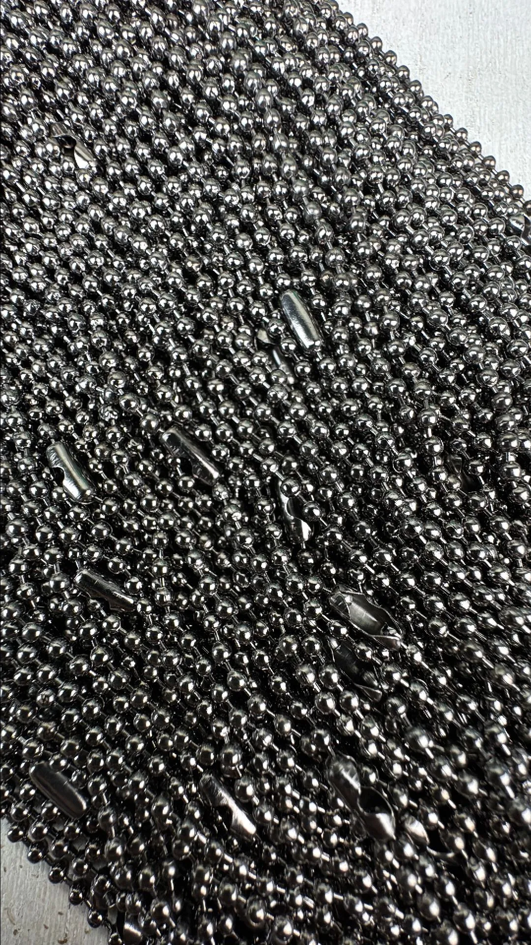 Product image for 100 pc Gunmetal Ball Chain 24"