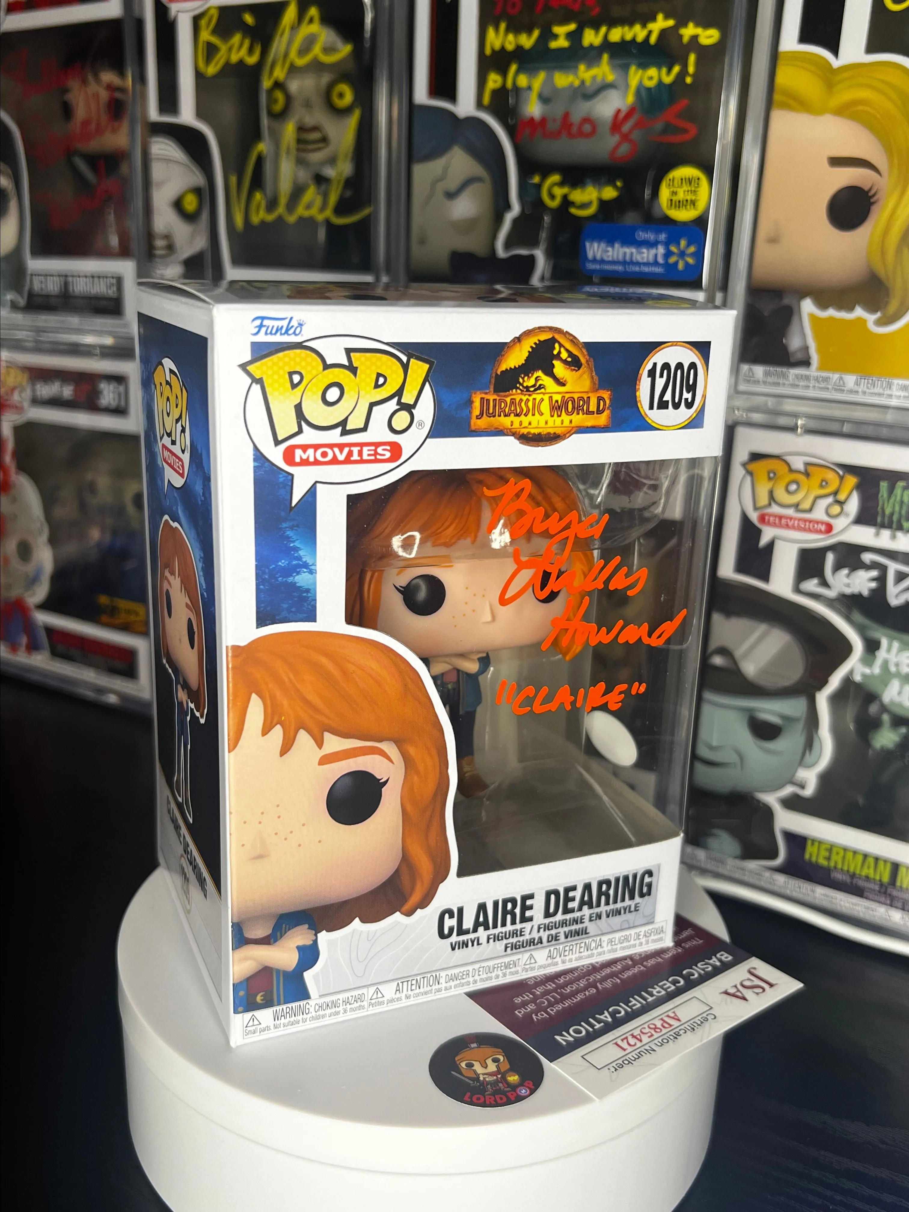 Product image for Claire Dearing Signed "JSA"
