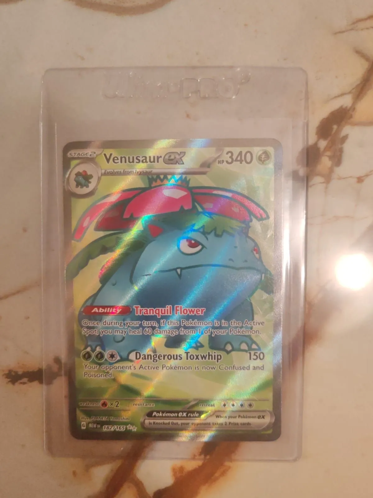Venusaur ex #182/165  340 HP  Pokmon TCG  Ultra Rare Holo  Whatnot:  Shop, Sell, Connect