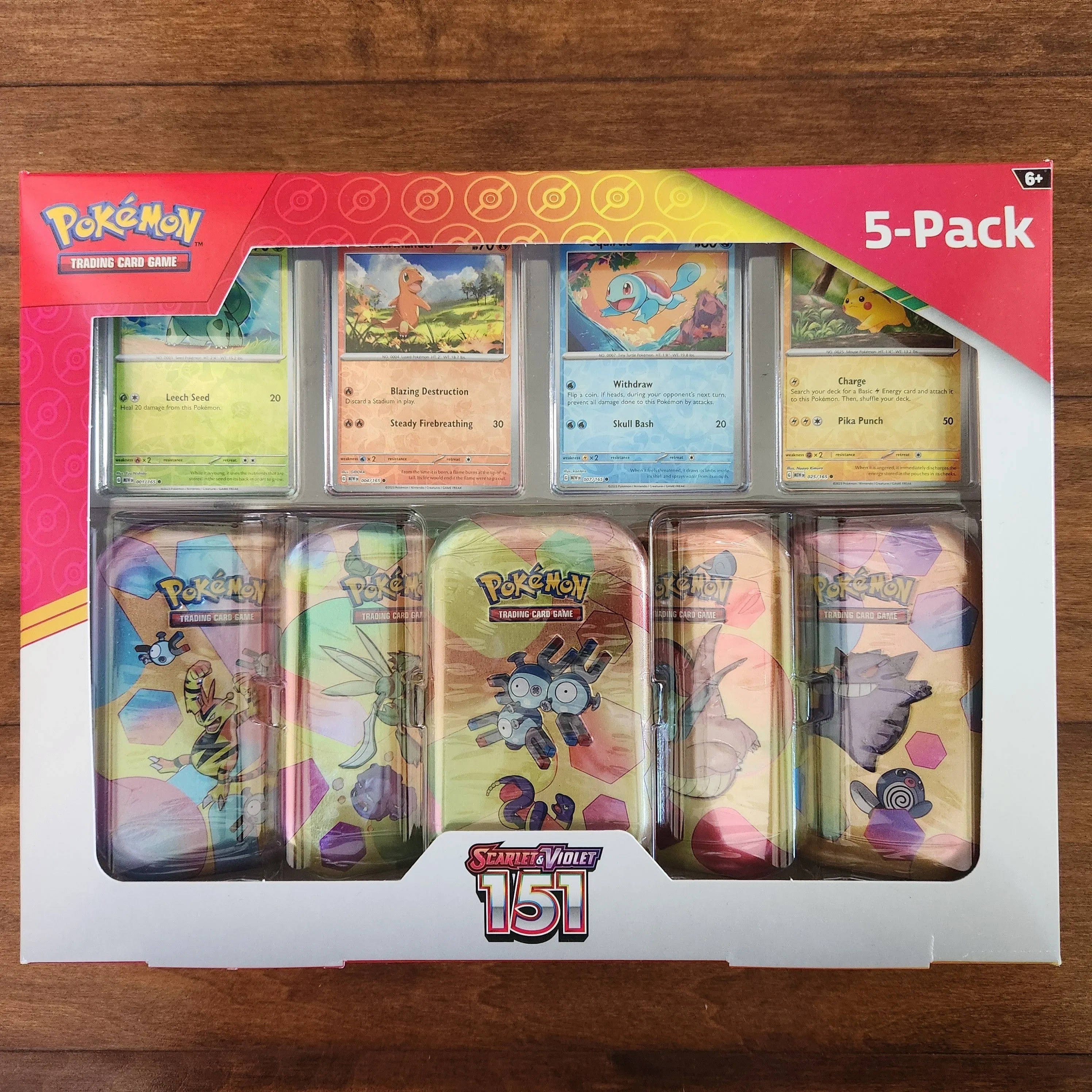 Product image for Costco Pokemon Scarlet & Violet 151 Mini Tin 5-pack (Magneton)