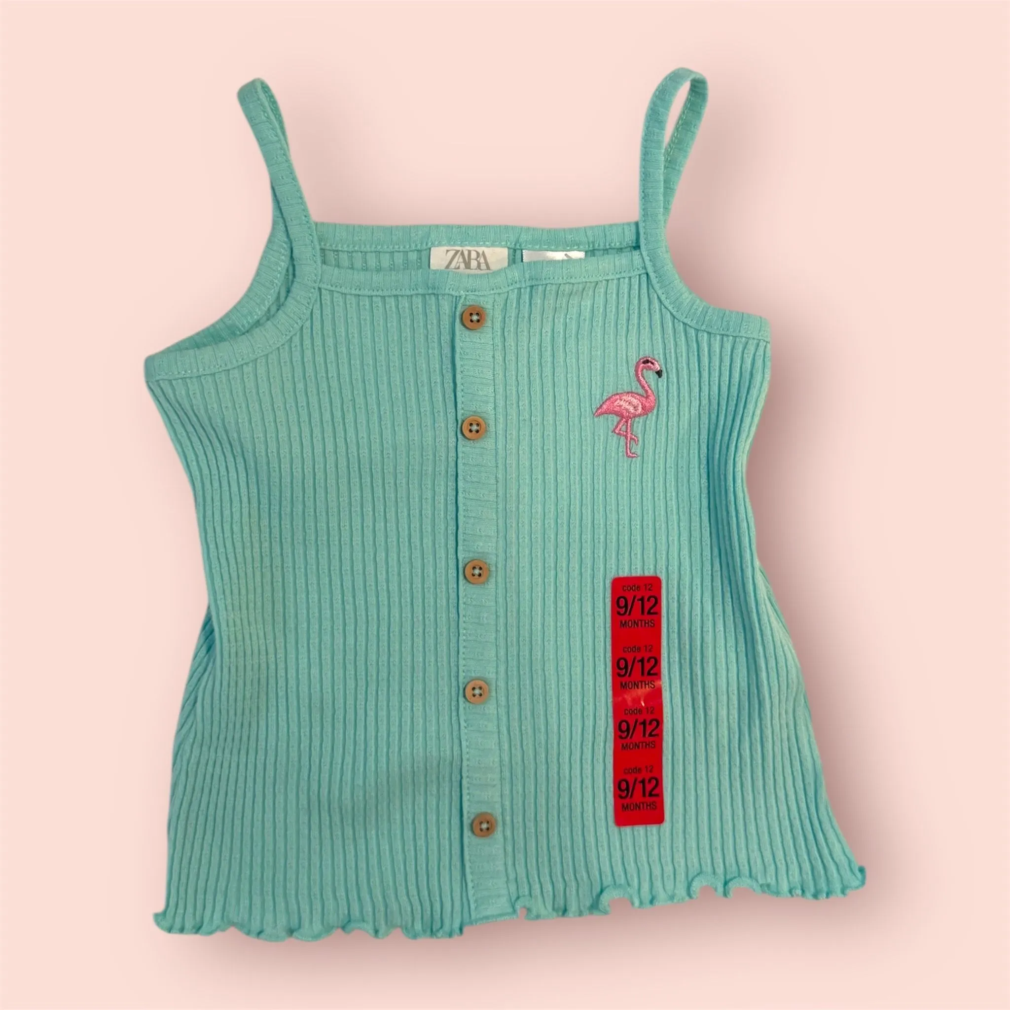 Product image for Zara Blue Flamingo Tank 9-12 months