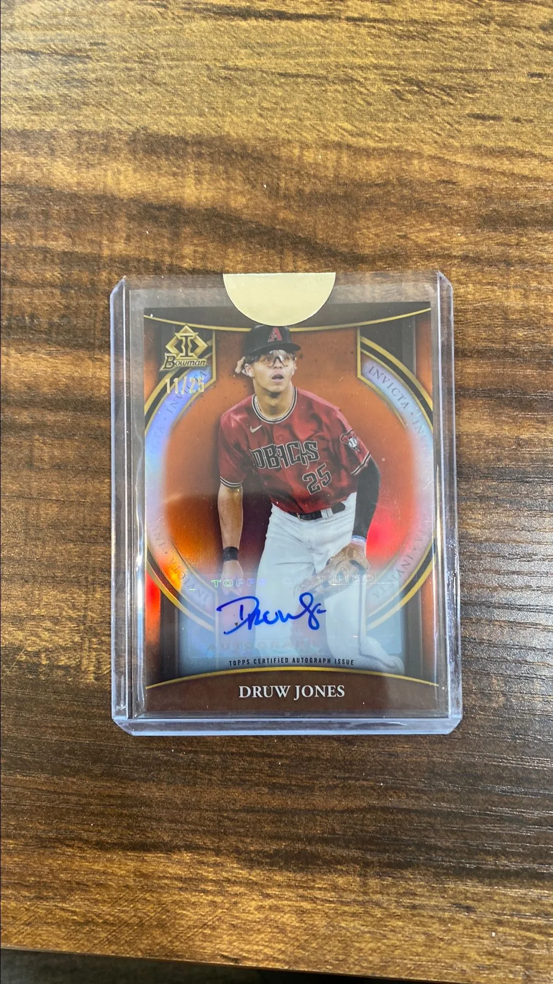 Product image for 2023 bowman invicta Druw jones auto /25