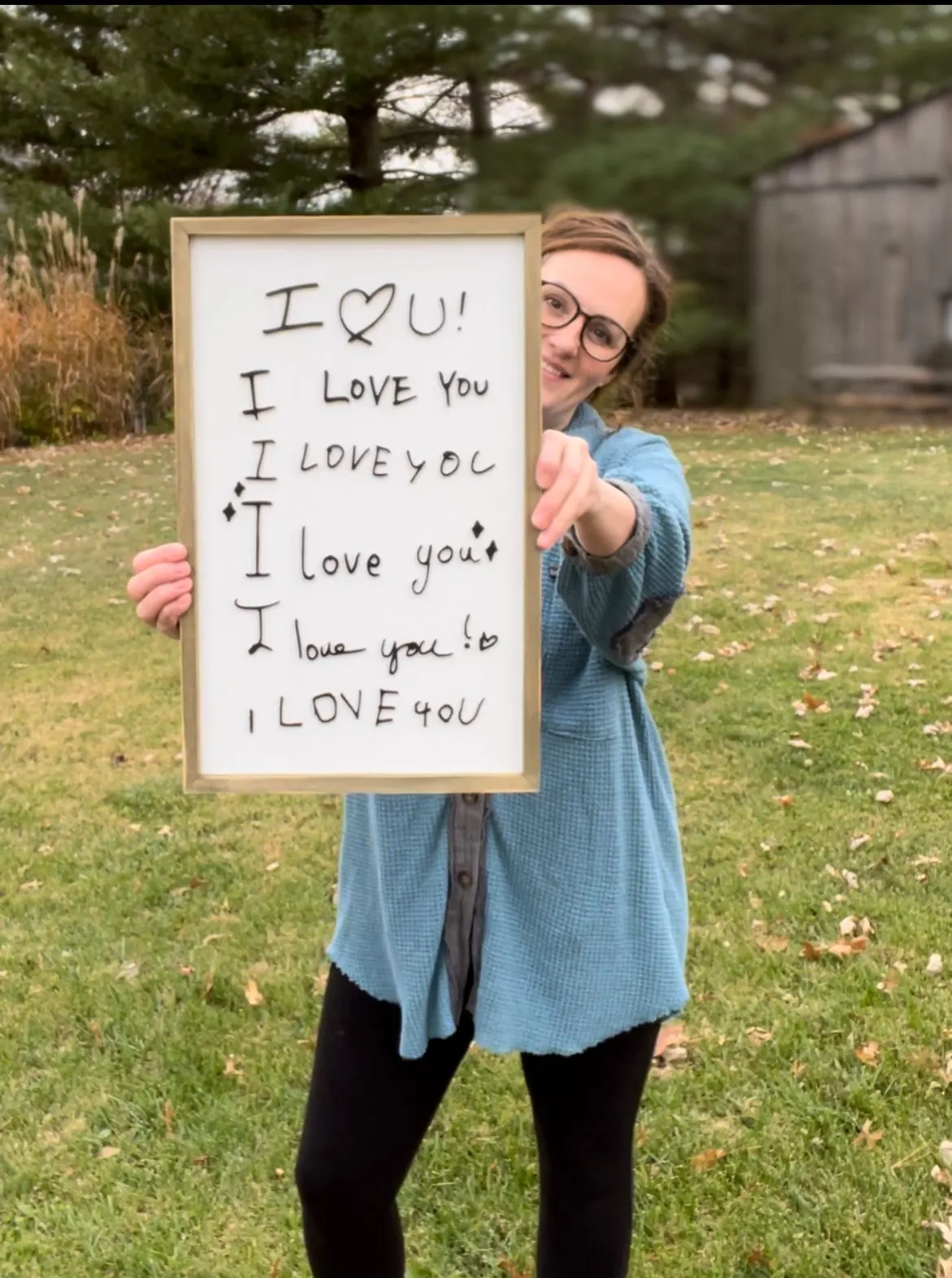 Product image for Personalized Keepsake I LOVE YOU Wall Decor.