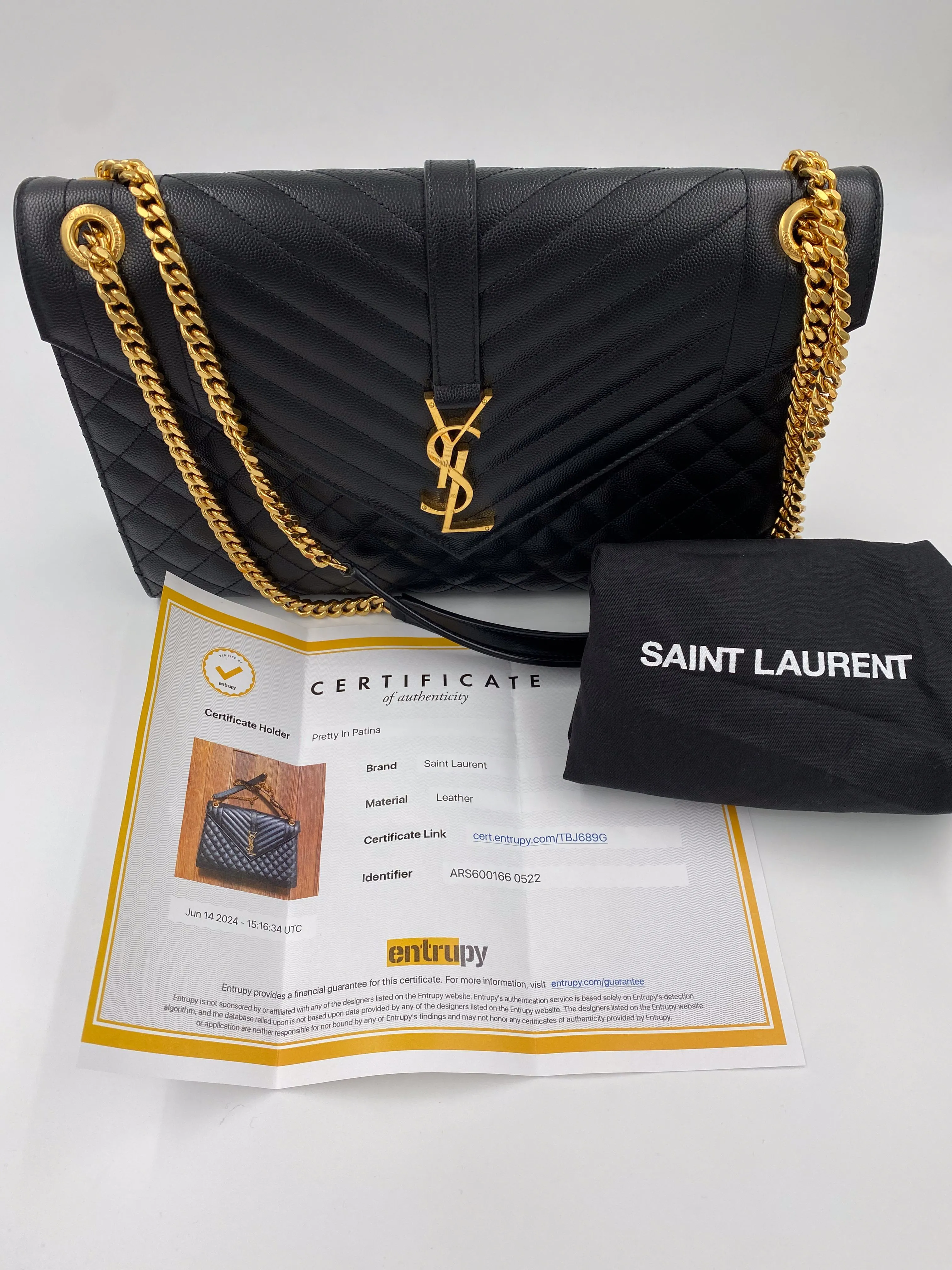 Product image for YSL Medium Envelope Bag