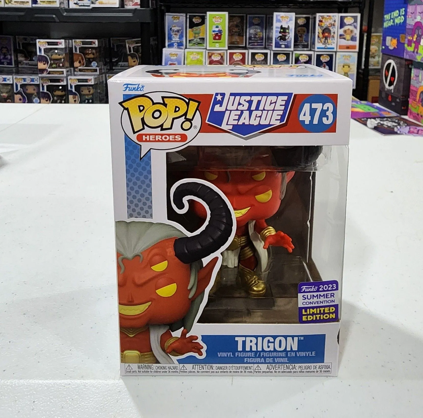 Product image for Funko Pop DC Justice League Trigon SDCC 2023 Summer Convention Exclusive # 473