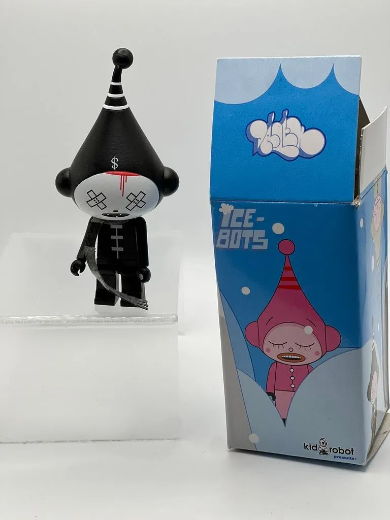 Product image for Kidrobot Ice-Bots by Dalek - Black Cross Eyes (1/25)
