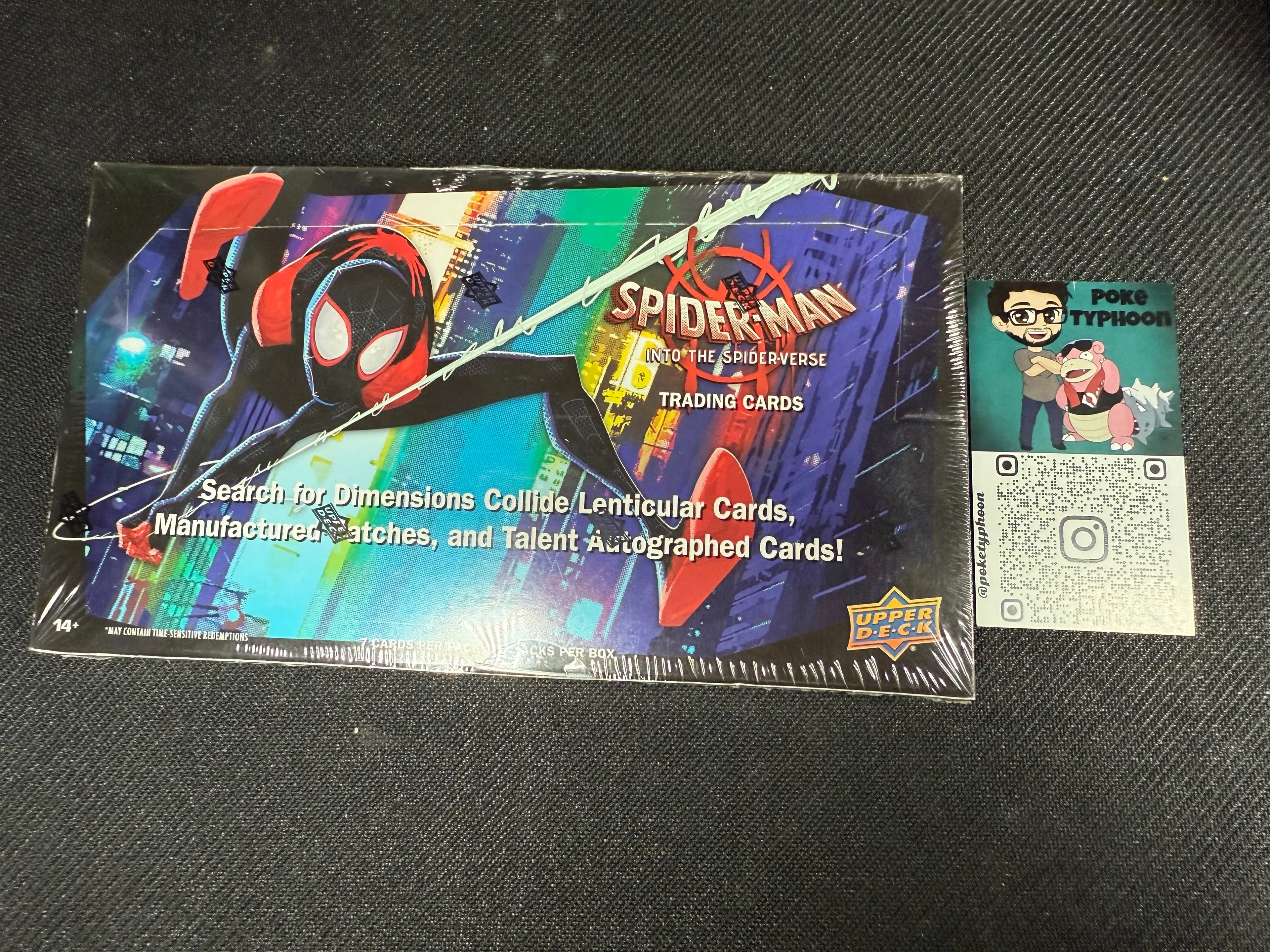 Product image for Marvel Spider-Man Into the Spider-Verse Trading Cards Hobby Box Upper Deck 2022