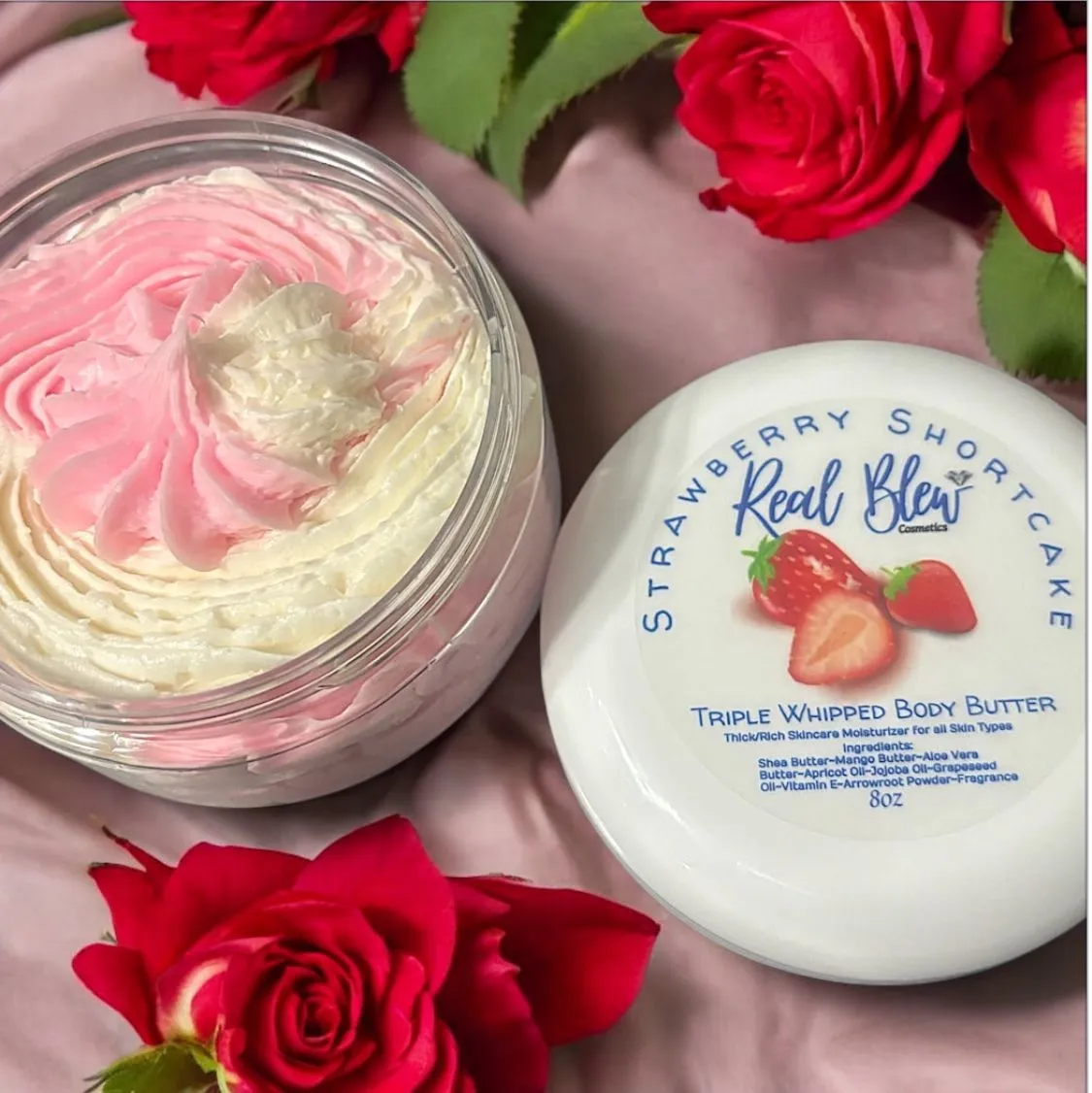 Product image for Strawberry Shortcake* 🍓 Triple Whipped Body Butter – 8oz of Sweet, Skin-Loving Bliss! 💖