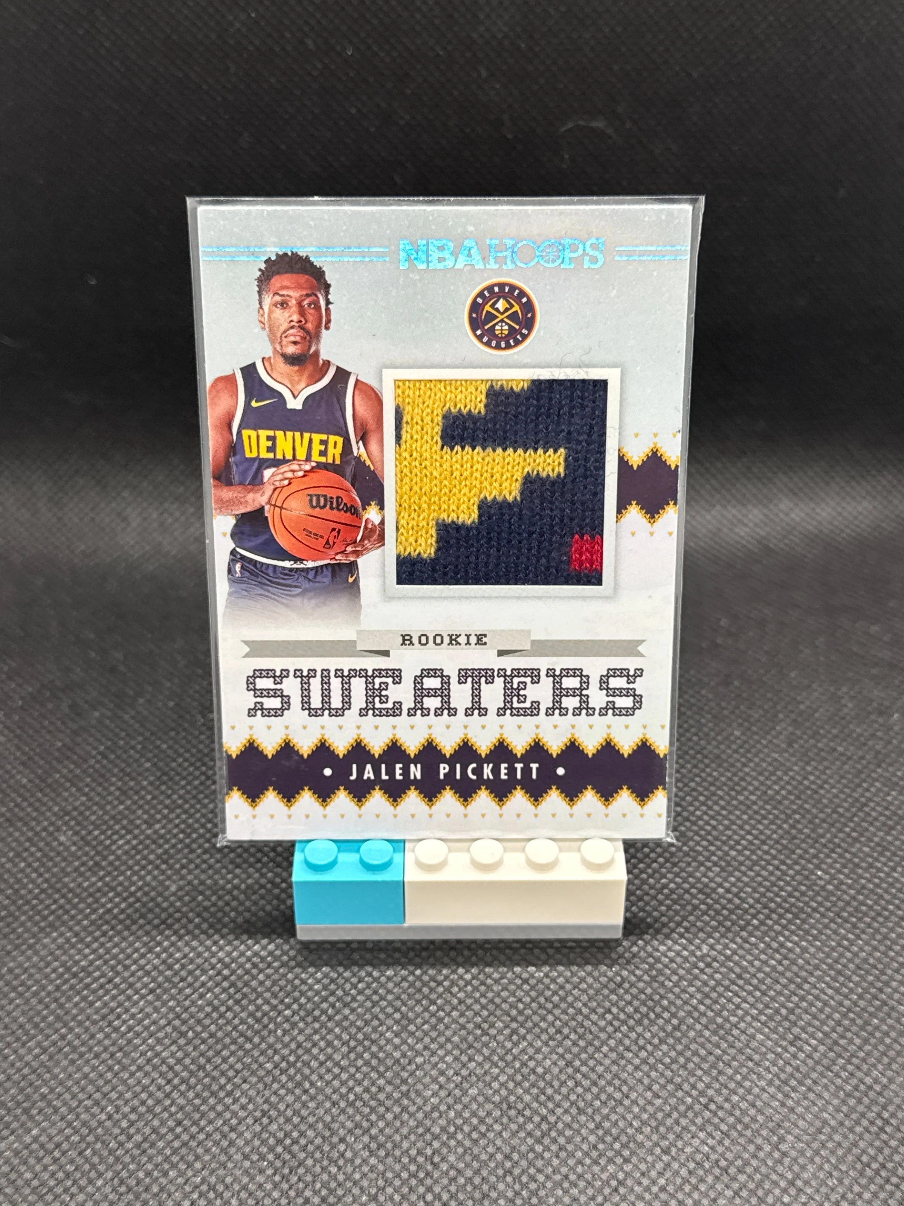 Product image for Jalen Pickett #RSW-JPI 2023 Panini Hoops Rookie Sweaters Denver Nuggets
