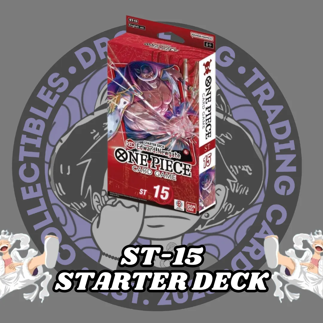 E] Bandai One Piece Card Game ST15: RED Edward Newgate Starter Deck with  PRB Pack [ENGLISH]  Whatnot: Shop, Sell, Connect