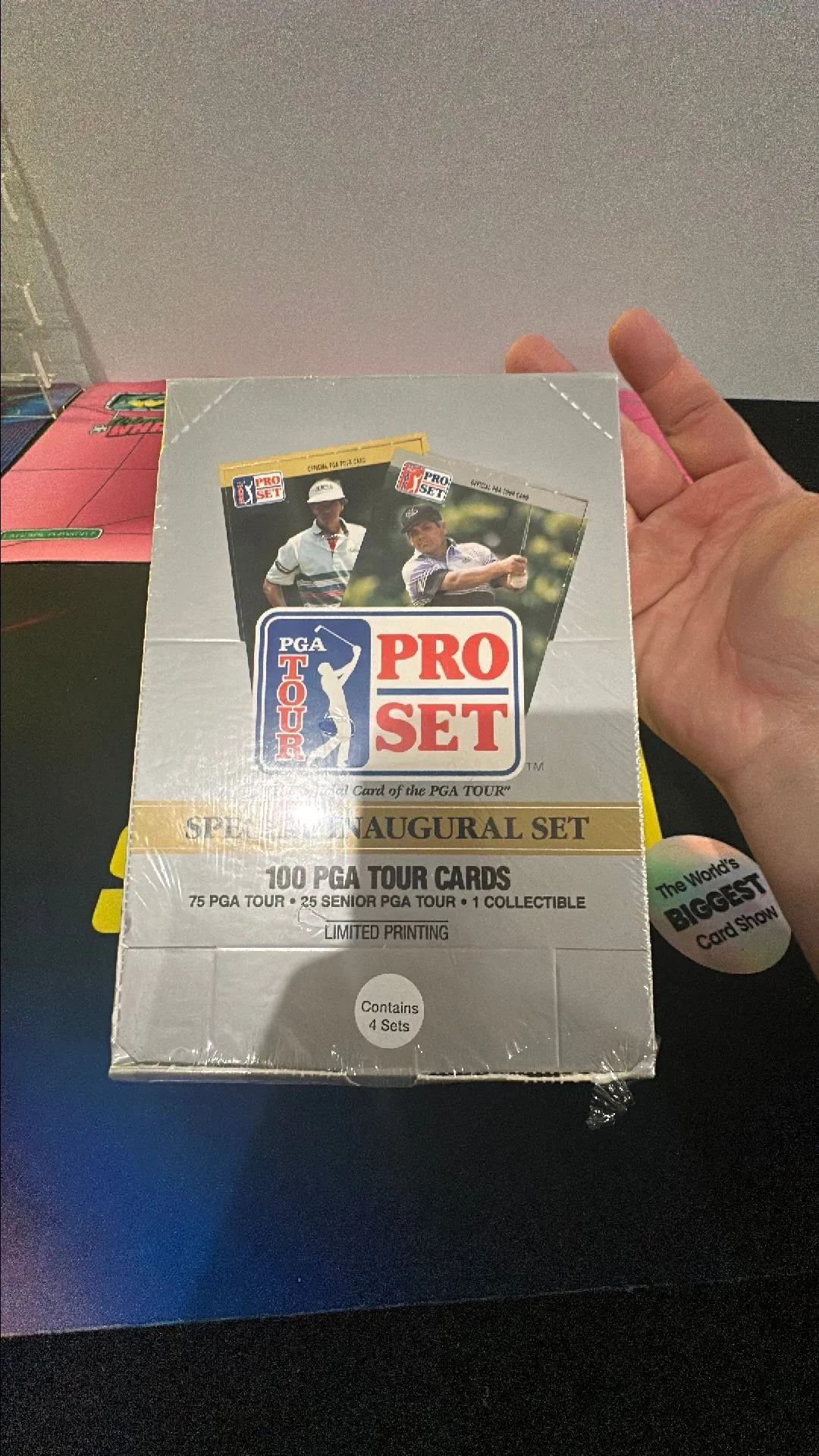 Product image for 1990 PGA TOUR Golf Pro Set Hobby Box Of 4 Sets Sealed