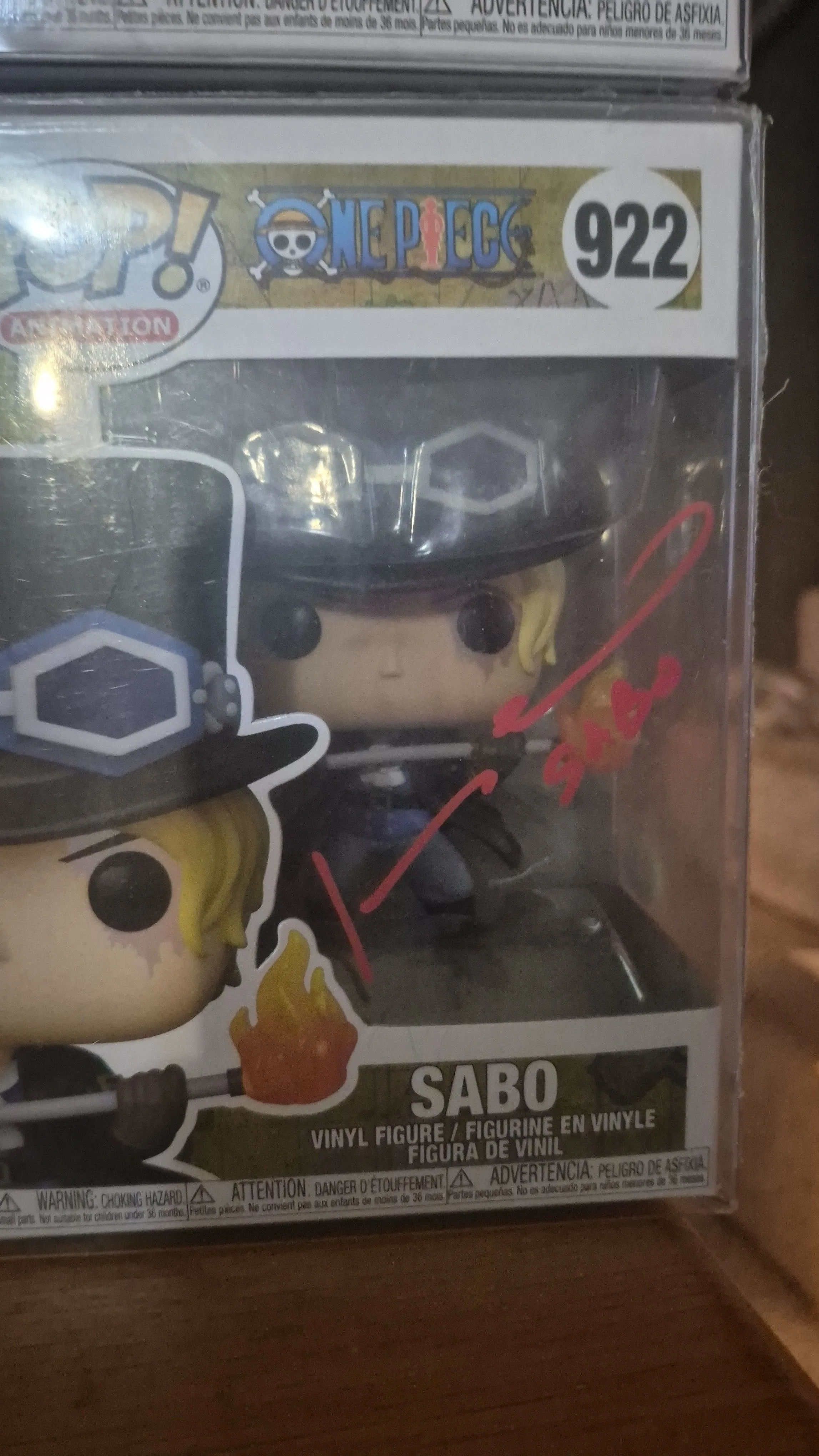 Product image for Funko Pop! One Piece Sabo #922 SIGNED by Johnny Yong Bosch