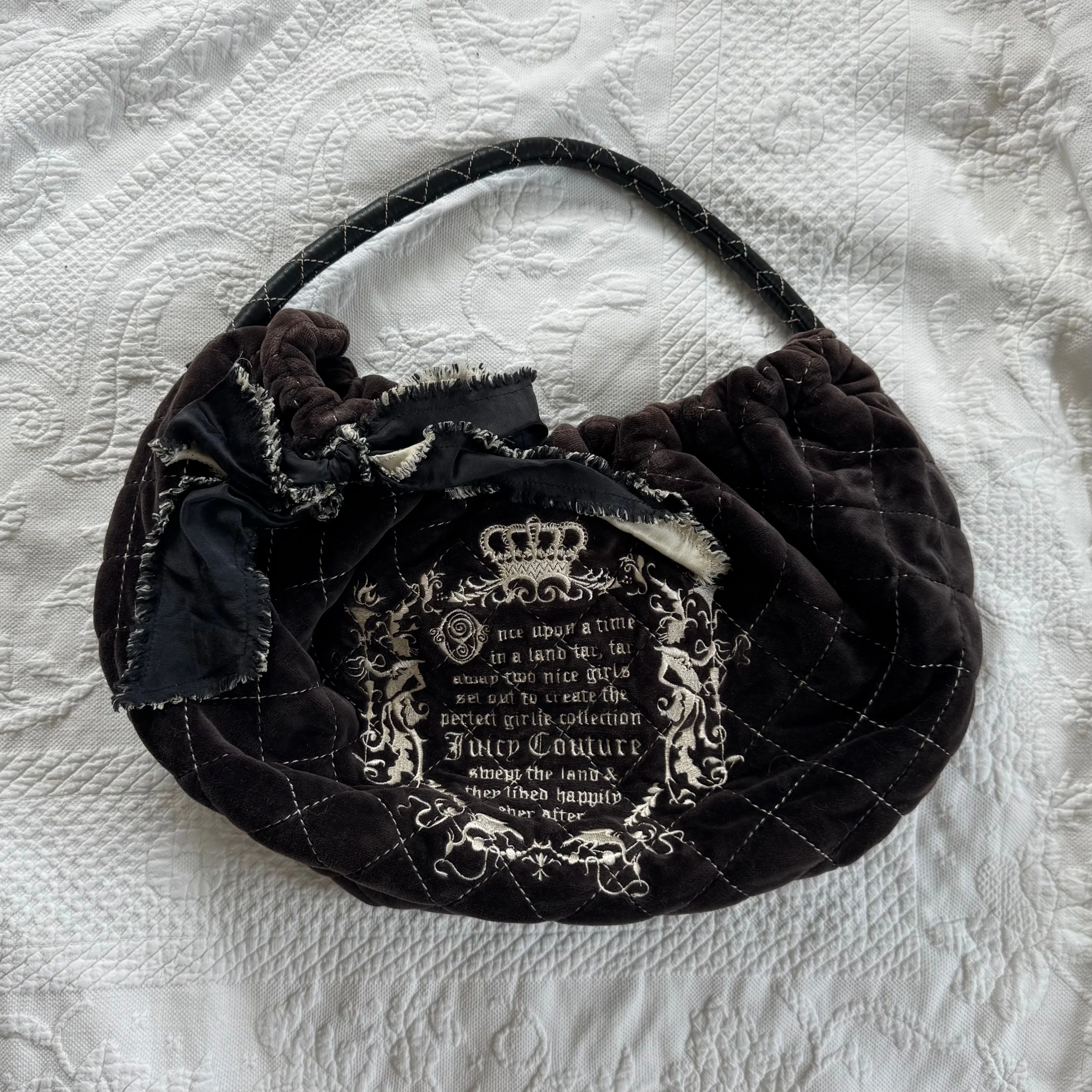 Product image for 16. Juicy Couture Mocha Velour Bag