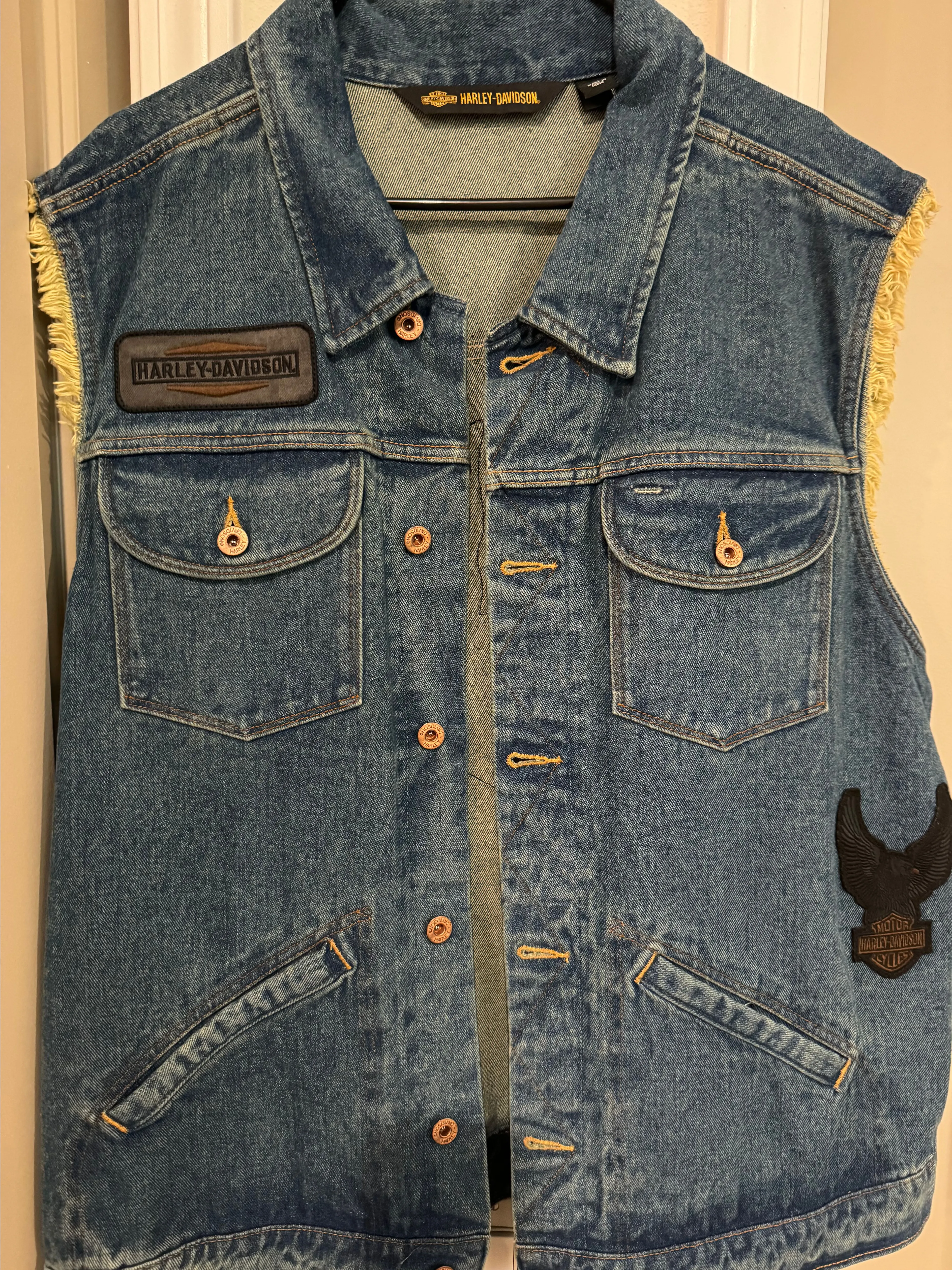 Product image for Harley Davidson jean vest