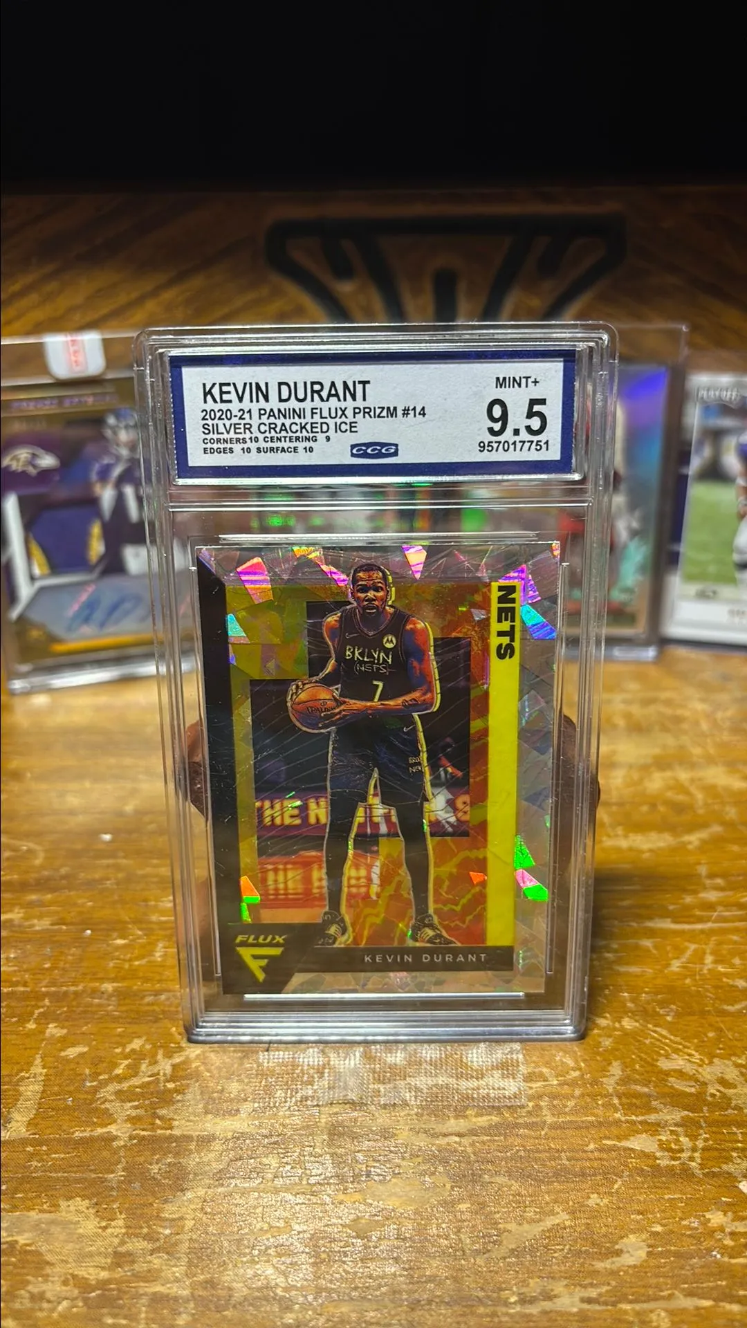 Product image for Kevin Durant 2020 Flux #14 CCG Mint 9.5