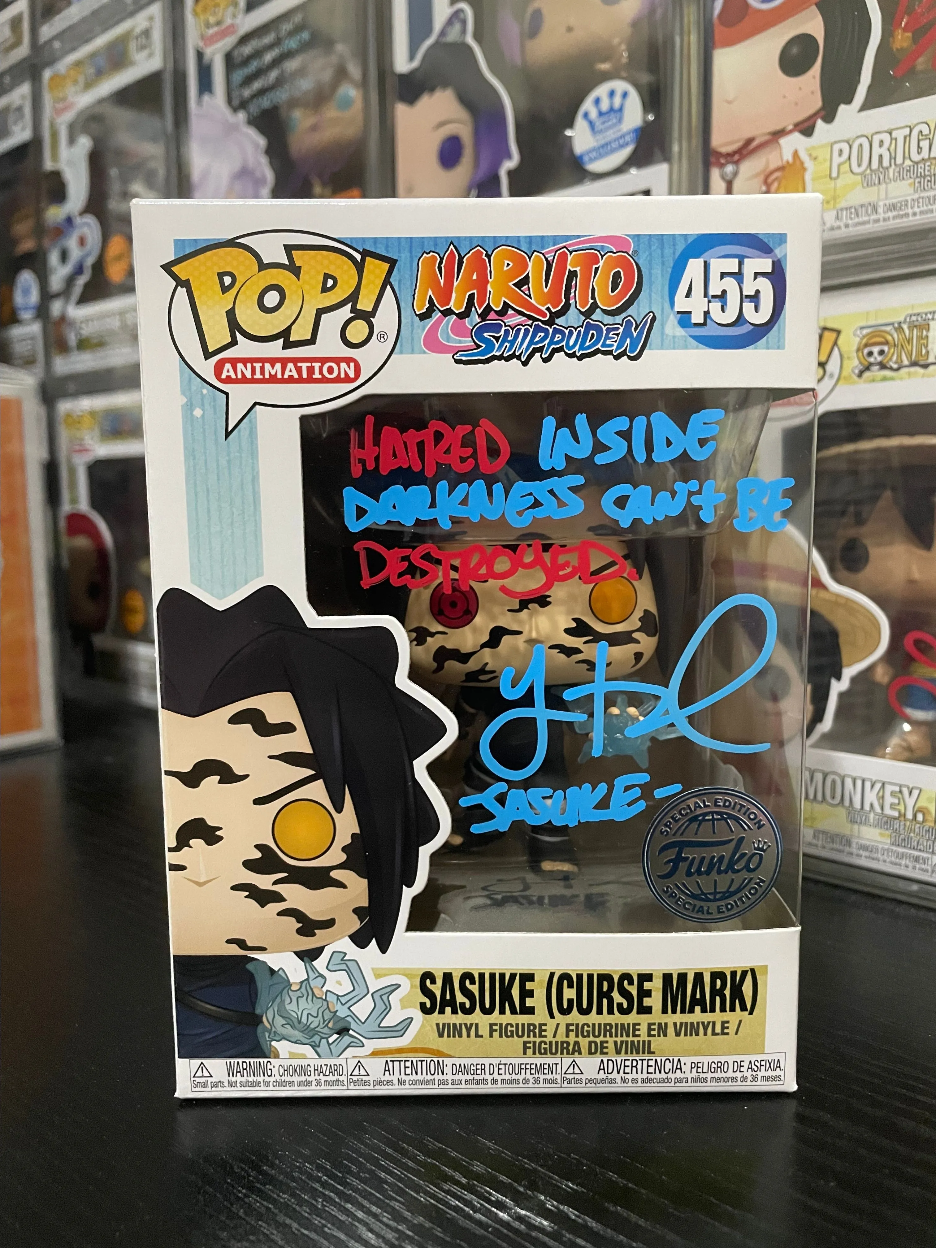 Product image for Sasuke Curse Mark Signed and Quoted