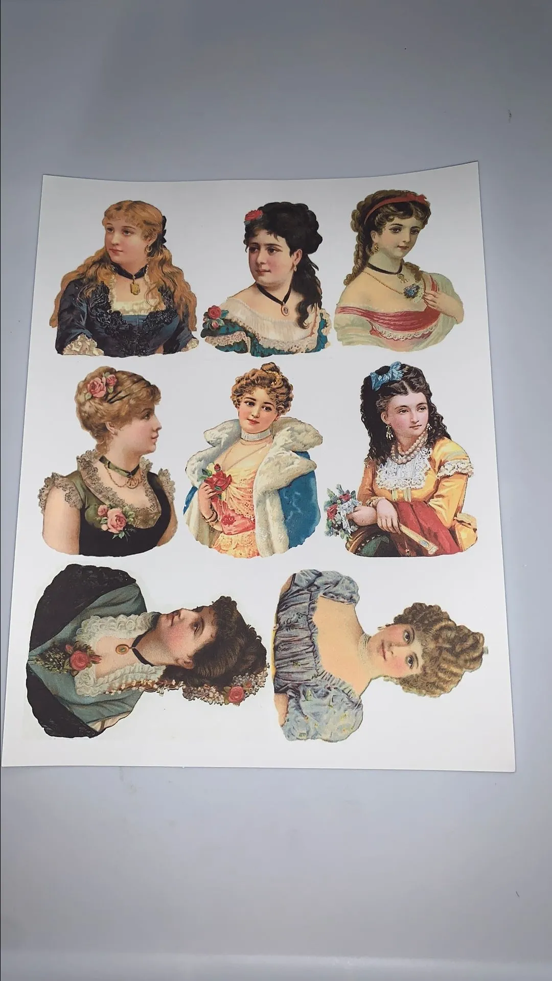 Product image for 1a. Victorian Ladies Printable #30 crafty hoopla