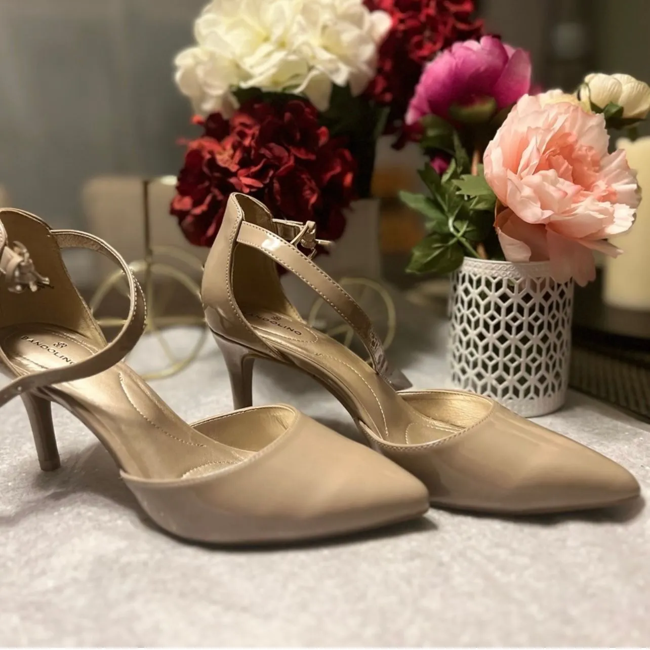 Product image for Bandolino Boginata Pointed Toe Nude Pumps