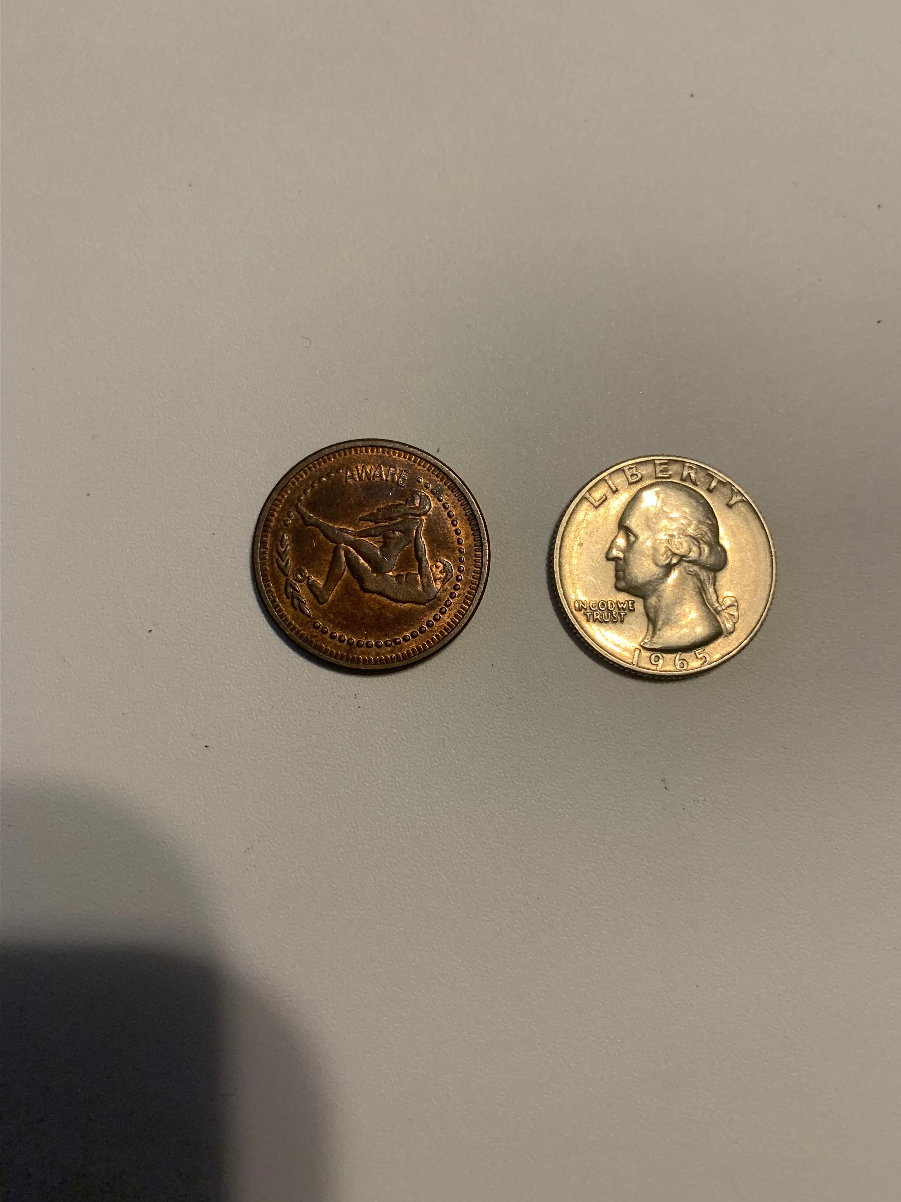 Product image for Vintage Erotic Astrology Coin- Gemini
