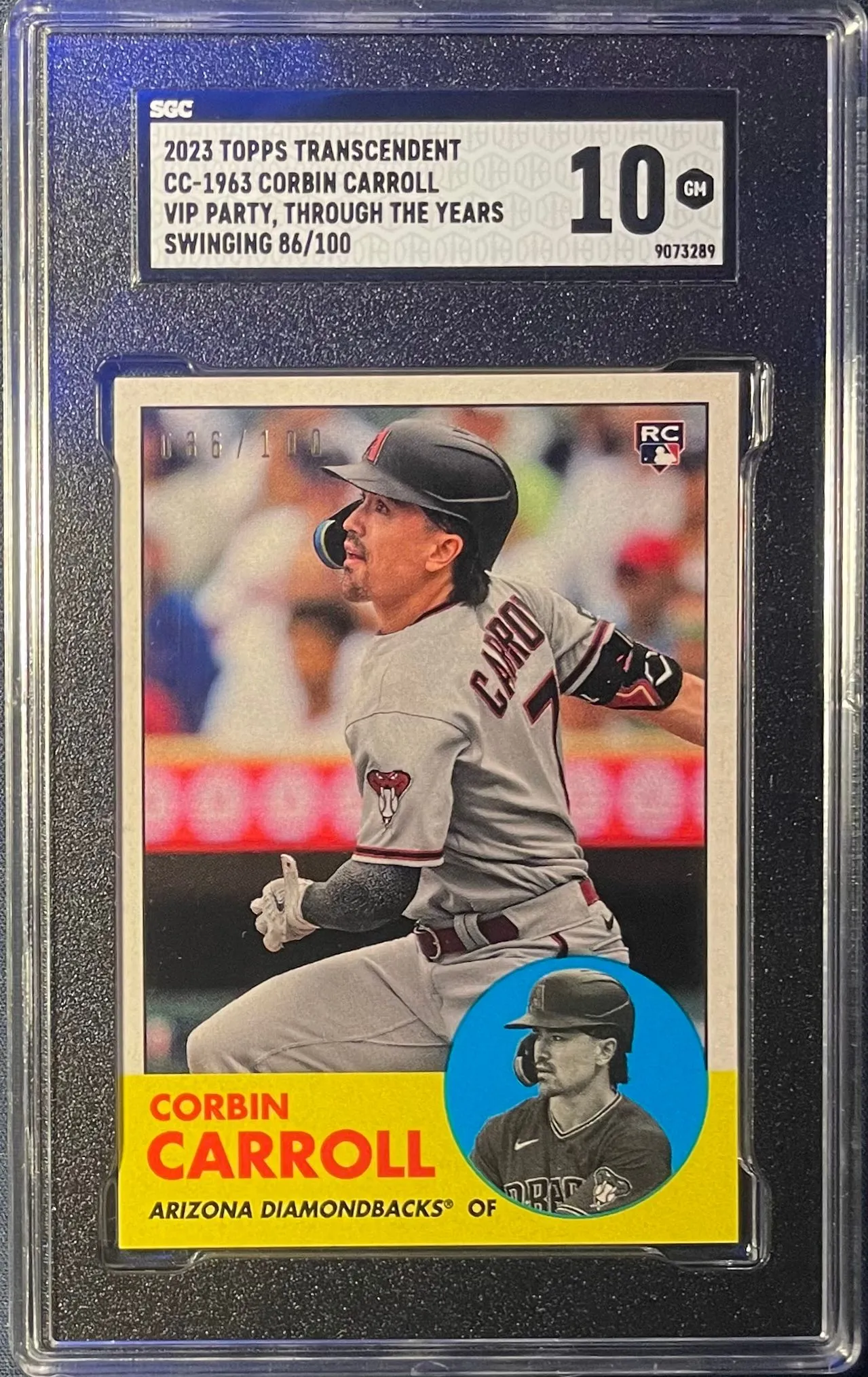 Product image for 2023 Topps Transcendent Collection VIP Party - Rookies Through the Years Corbin Carroll