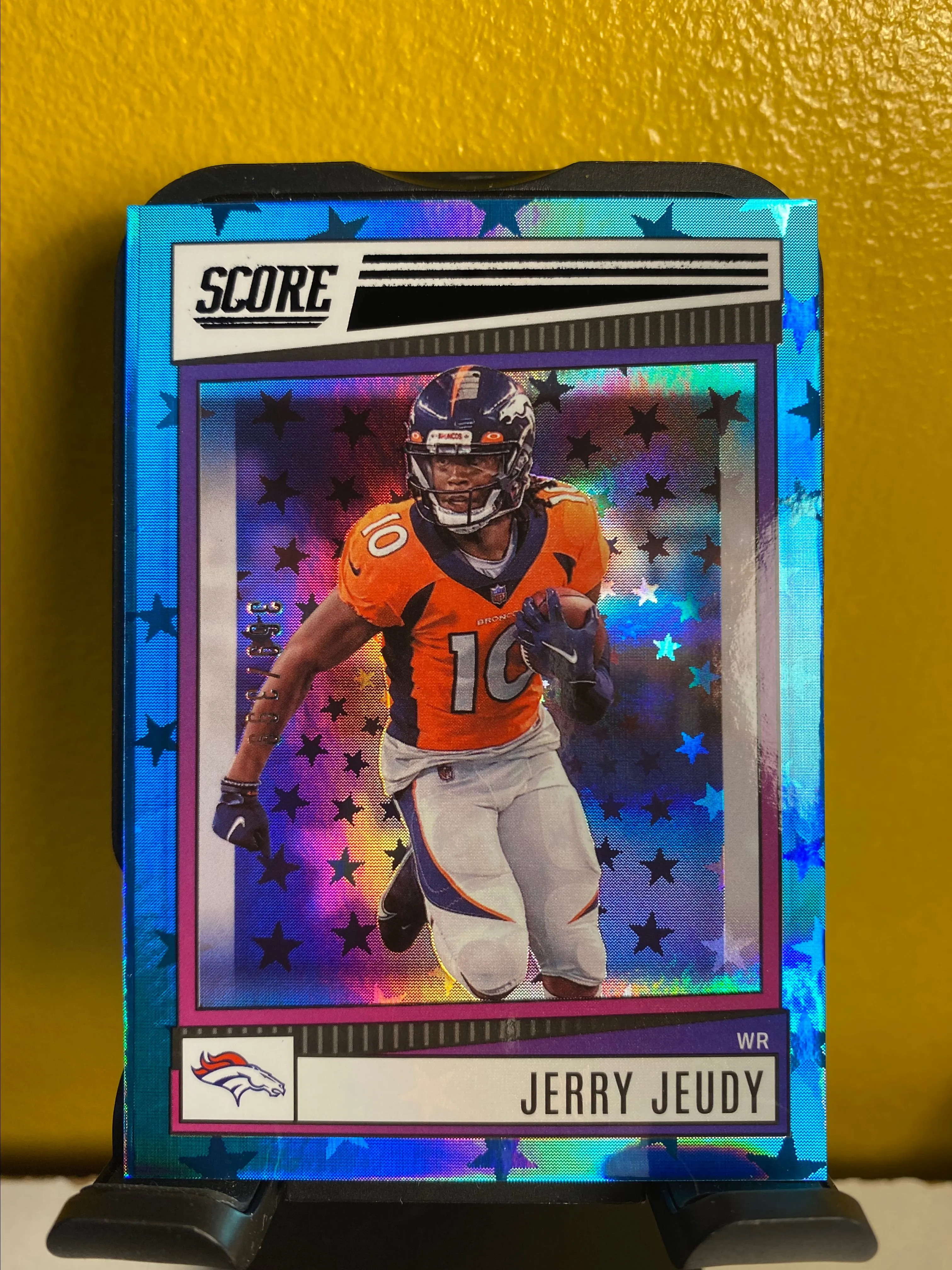 Product image for Jerry Jeudy Blue Stars 369/399 2022 Panini Score