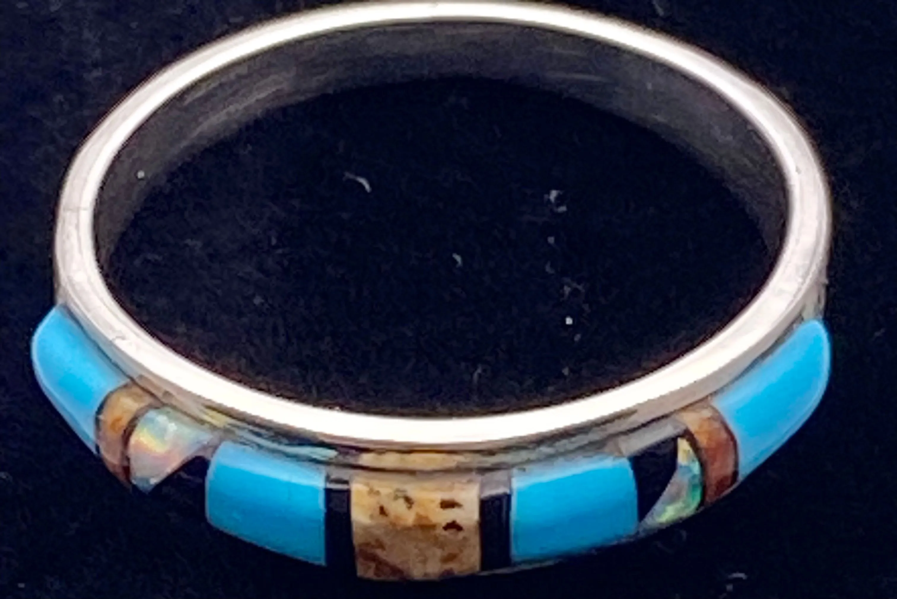 Product image for Sterling Silver Ring w/Turquoise Size 7 3/4 New