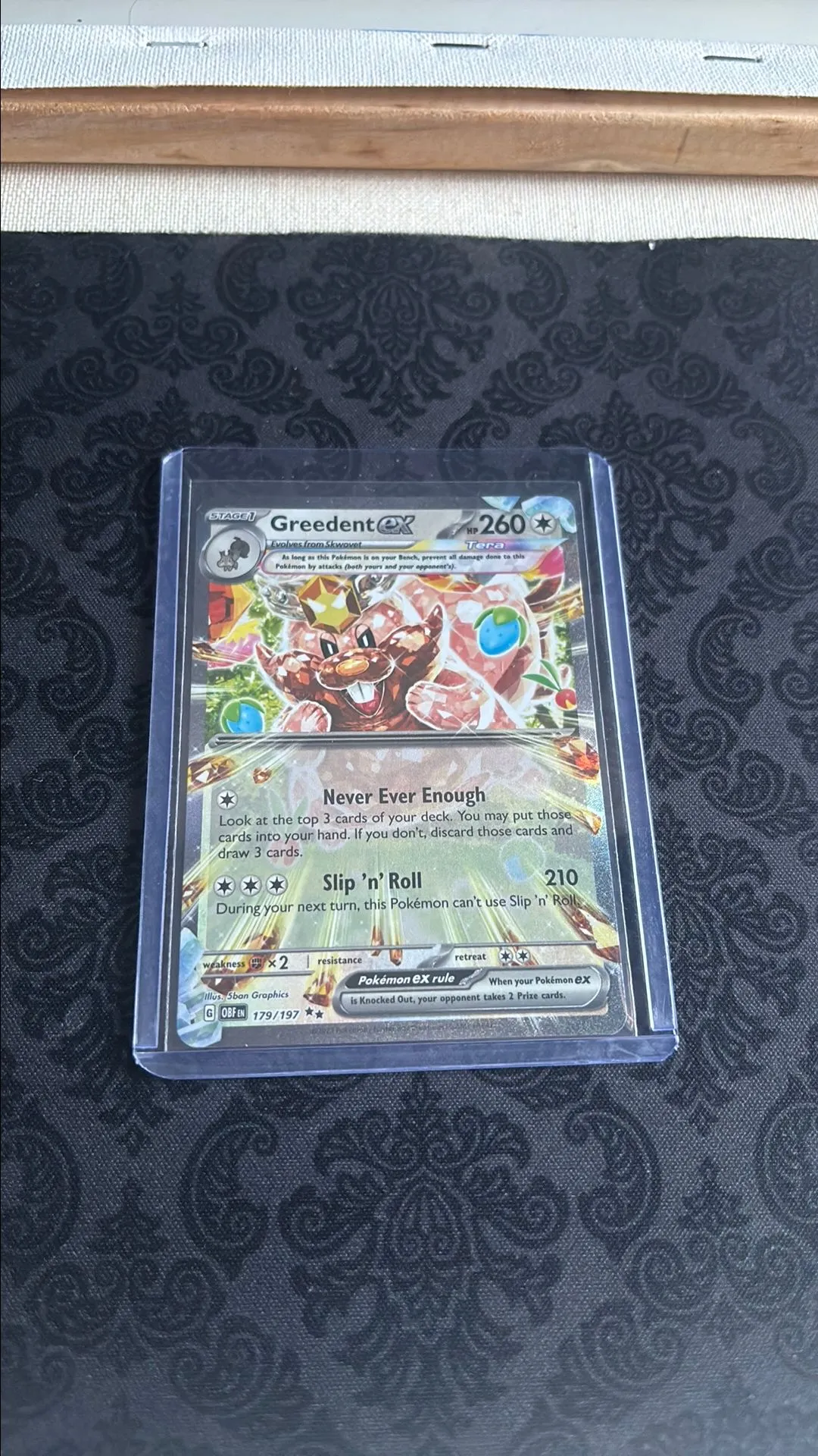 greedent pokemon cards Greedent V Ultra Rare Fusion Strike 217/264, NM Pokemon Card main image 1