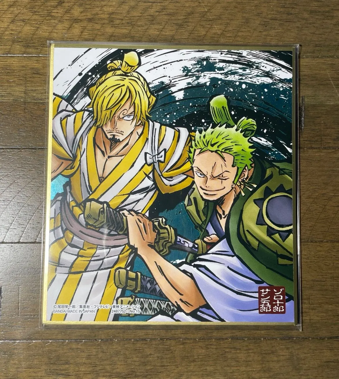 Product image for One Piece Shikishi Illustration Art Board Zoro Sanji