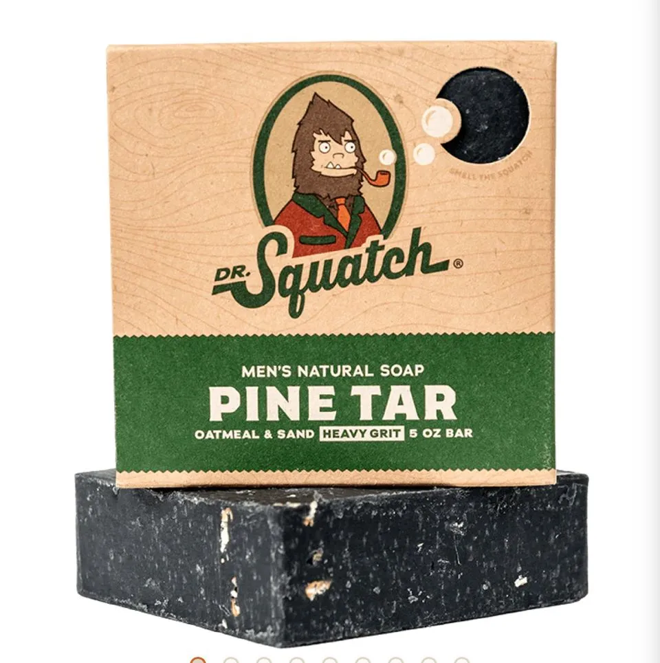 Product image for Dr Squatch Men's Natural Soap Pine Tar Two Bars