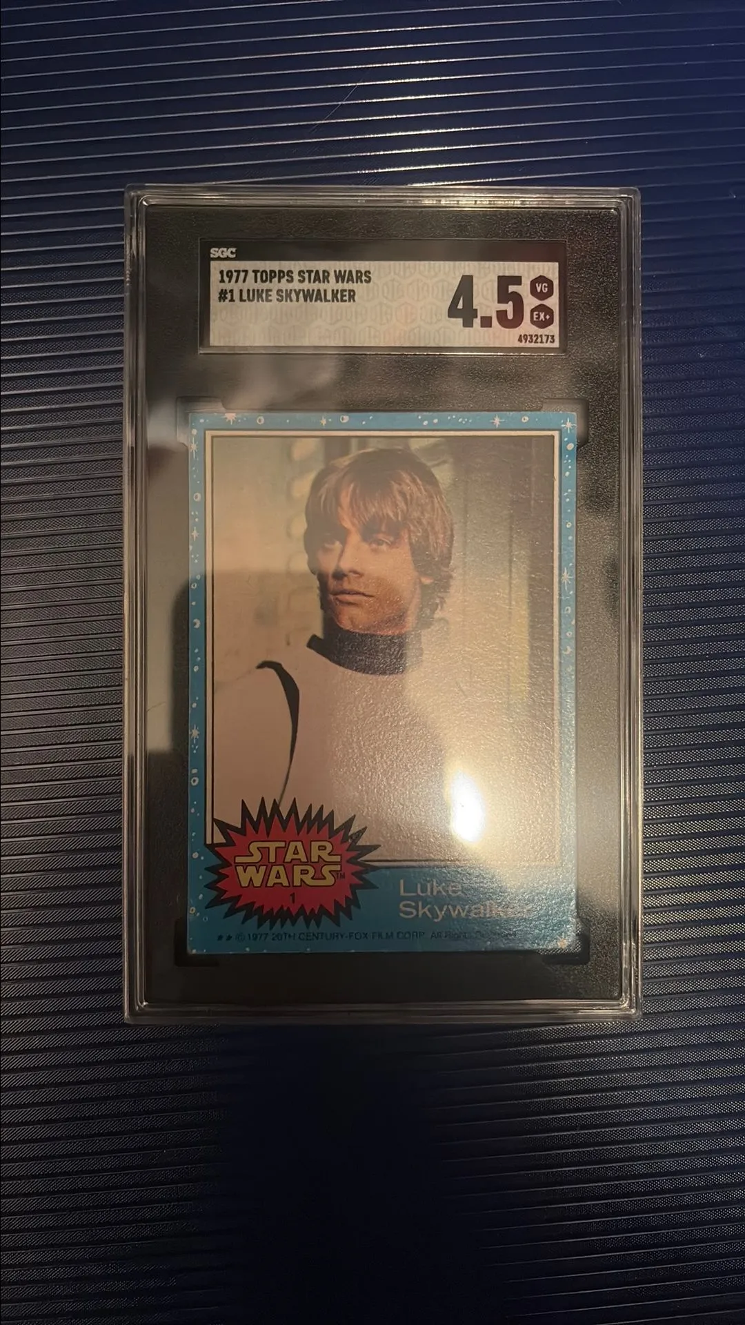 Product image for 1977 Topps Star Wars Luke Skywalker SGC 4.5