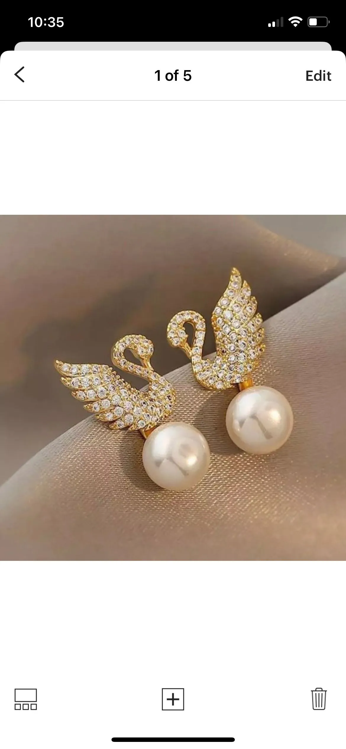 Product image for Swan Stud Earrings