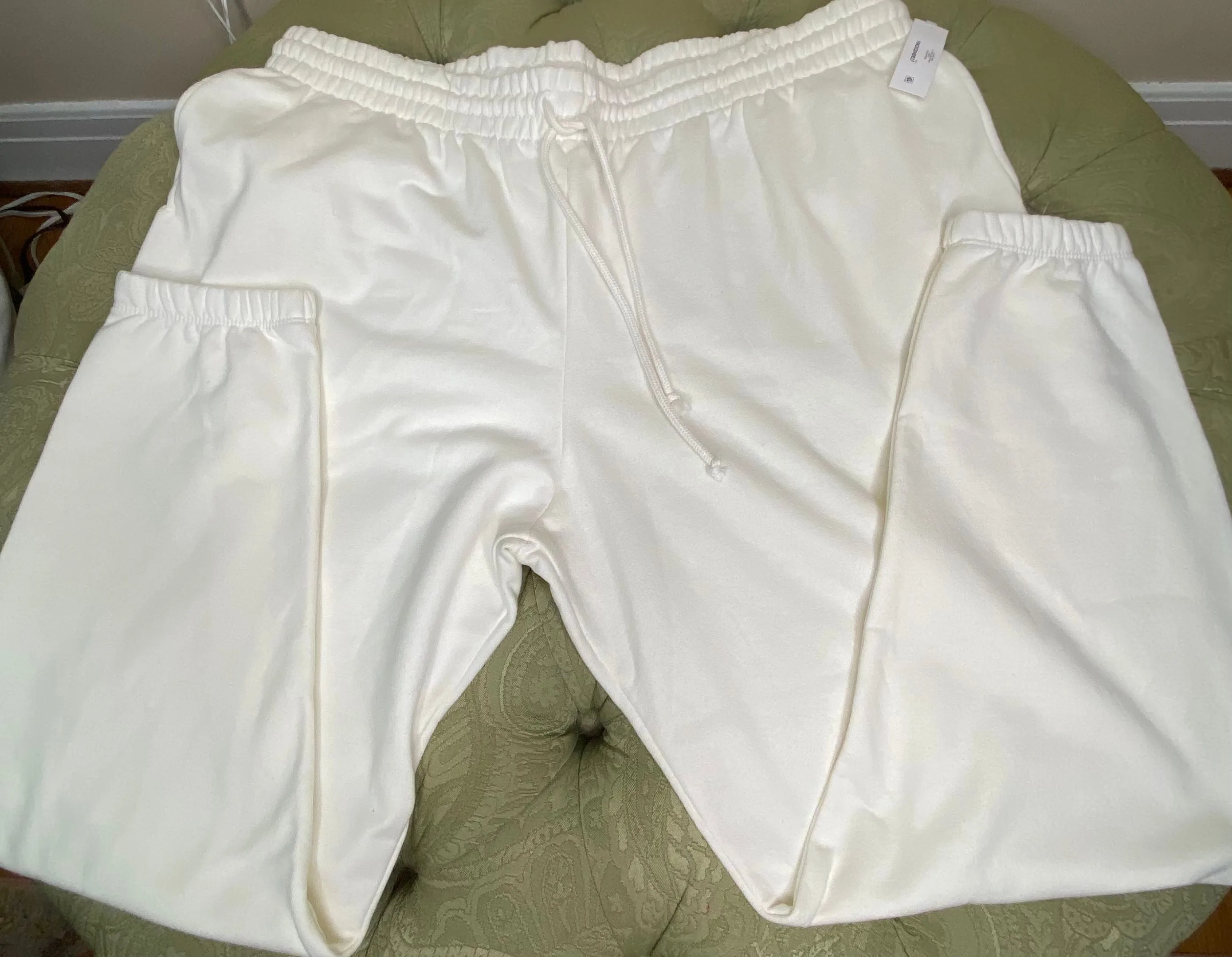 Product image for Terra & Sky Joggers Size 1X (16-18) Cream w/Pockets NWT