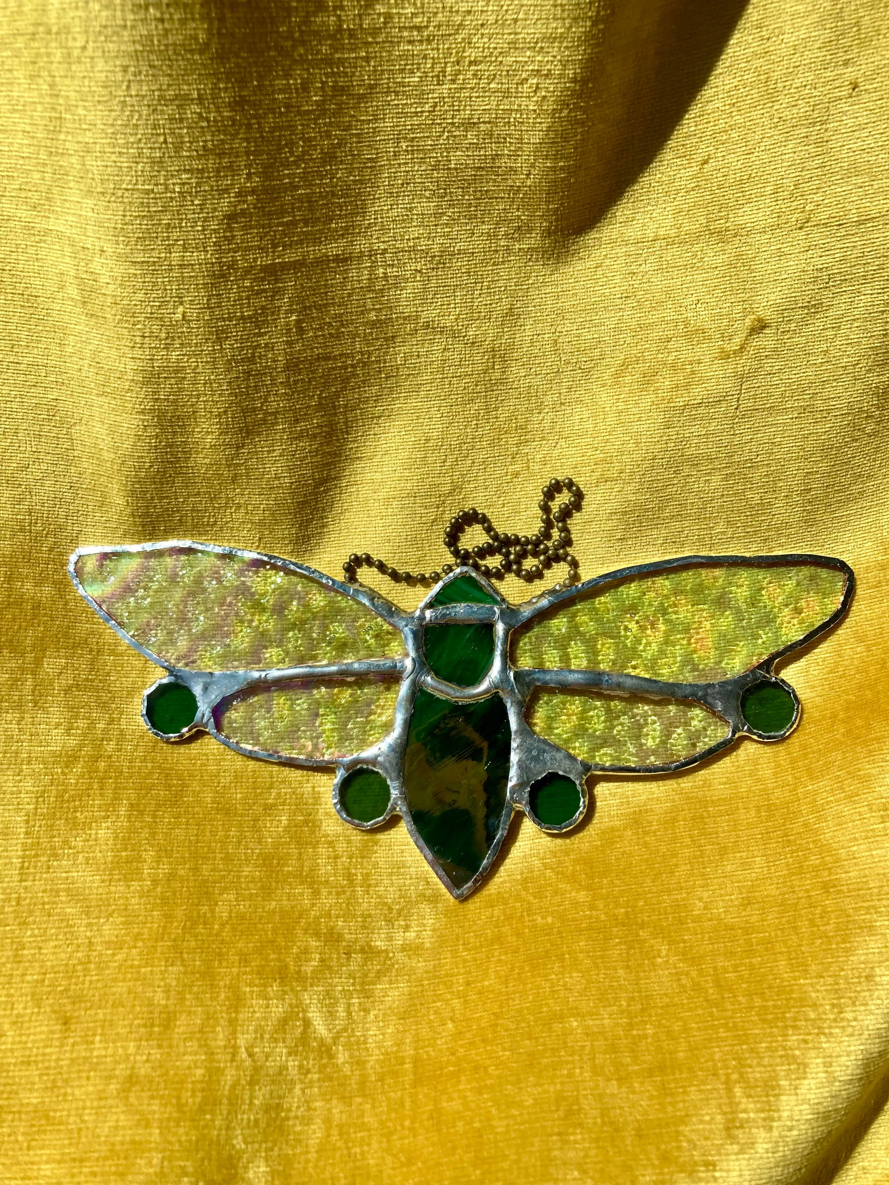 Product image for Stained Glass Cicada Sun Catcher