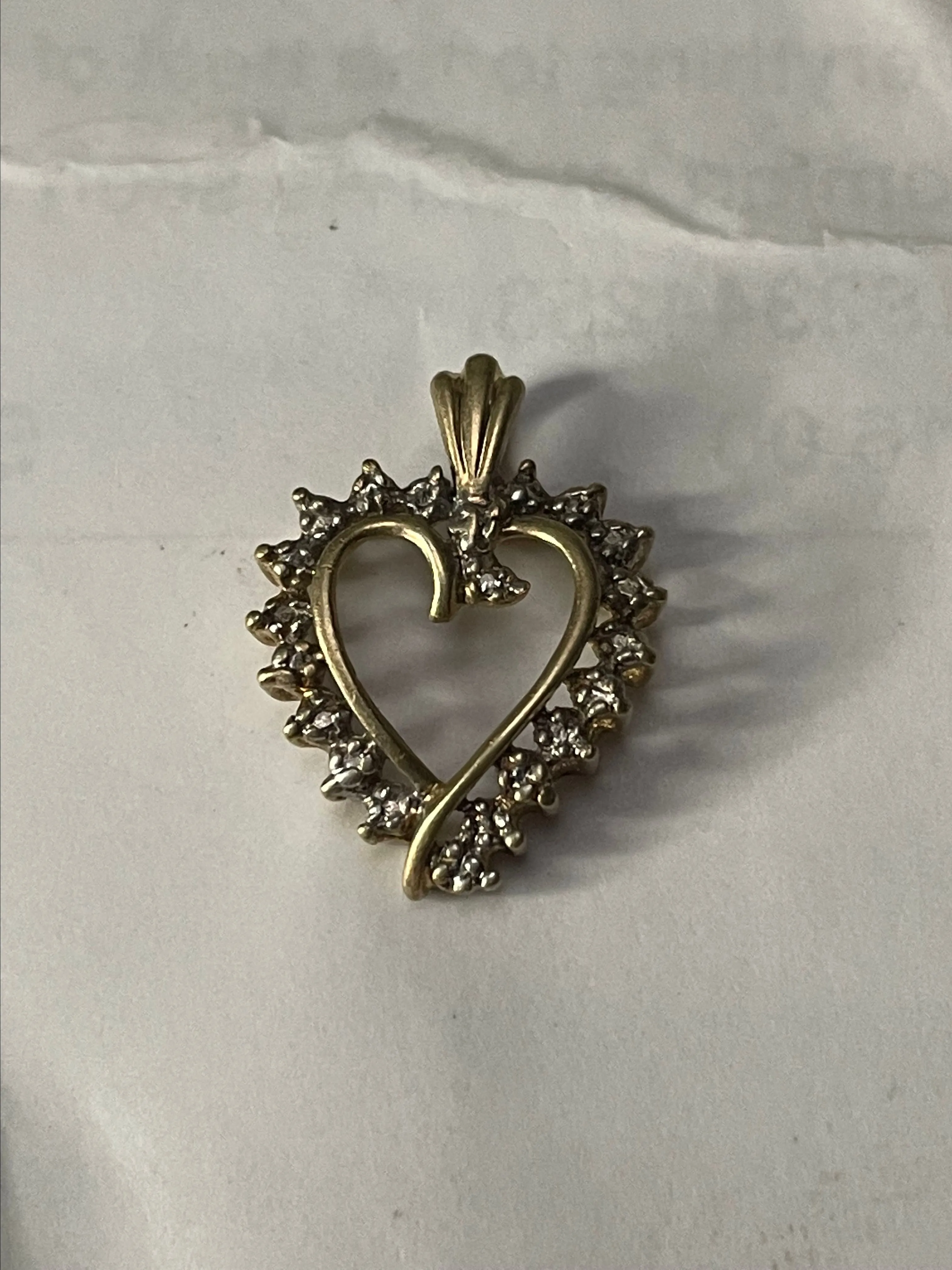 Product image for 10K YG Heart Pendant 1.5gm