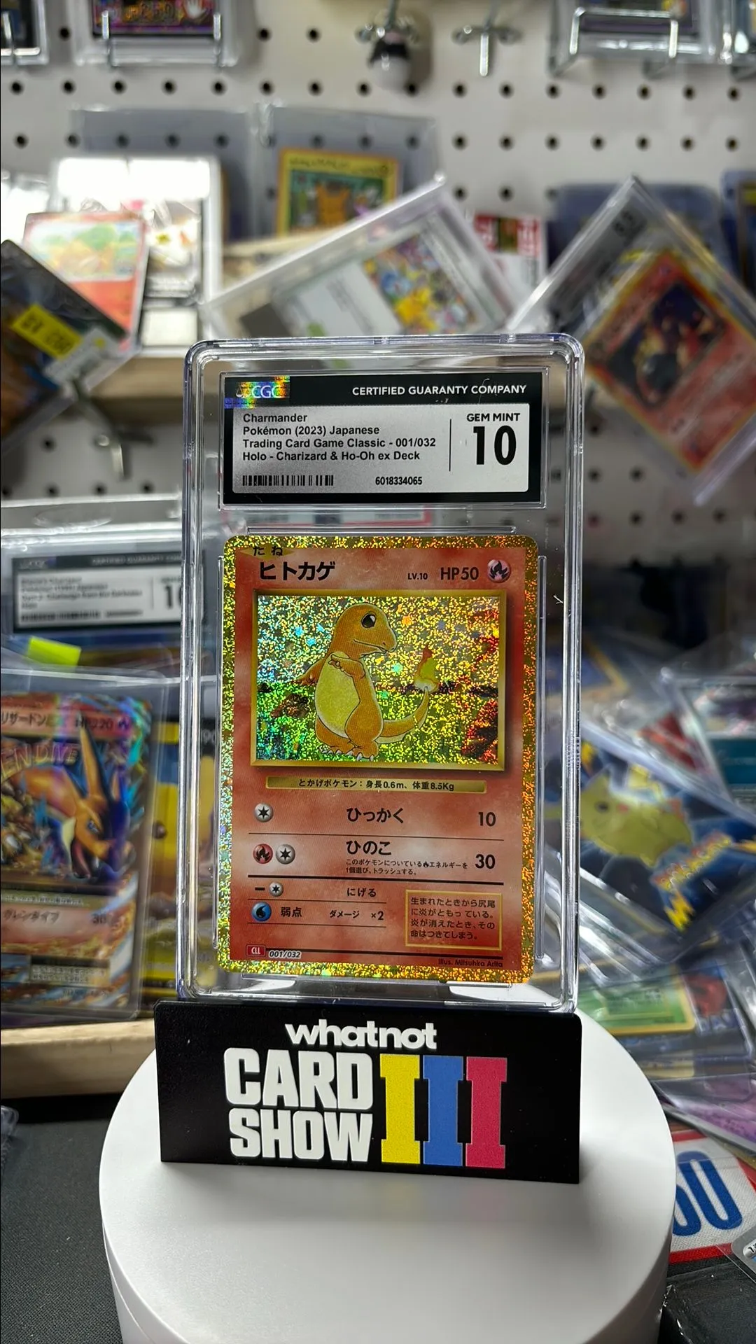 Product image for CGC 10 Pokémon Charmander Classic Collection Japanese (a169