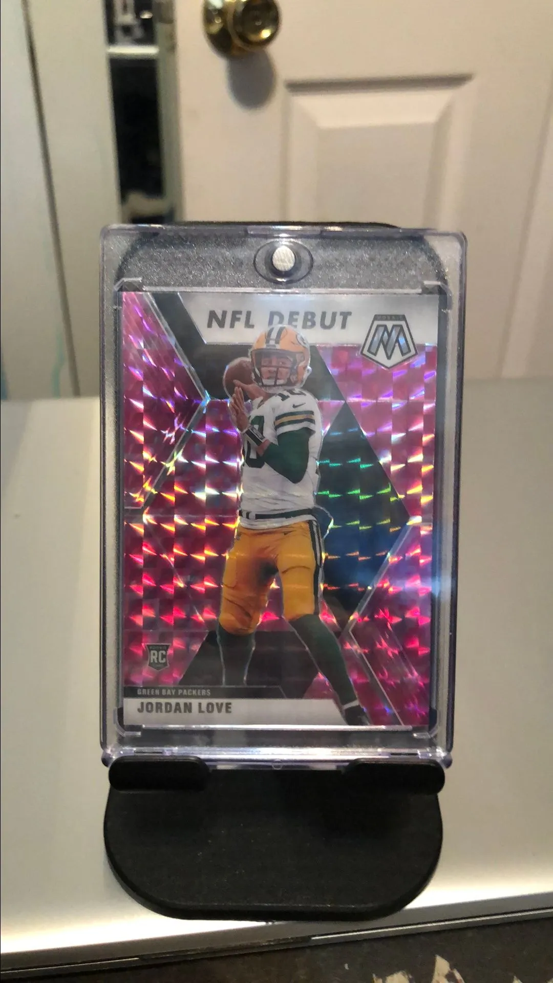 Product image for 2020 mosaic pink camo  Prizm Jordan Love Rookie