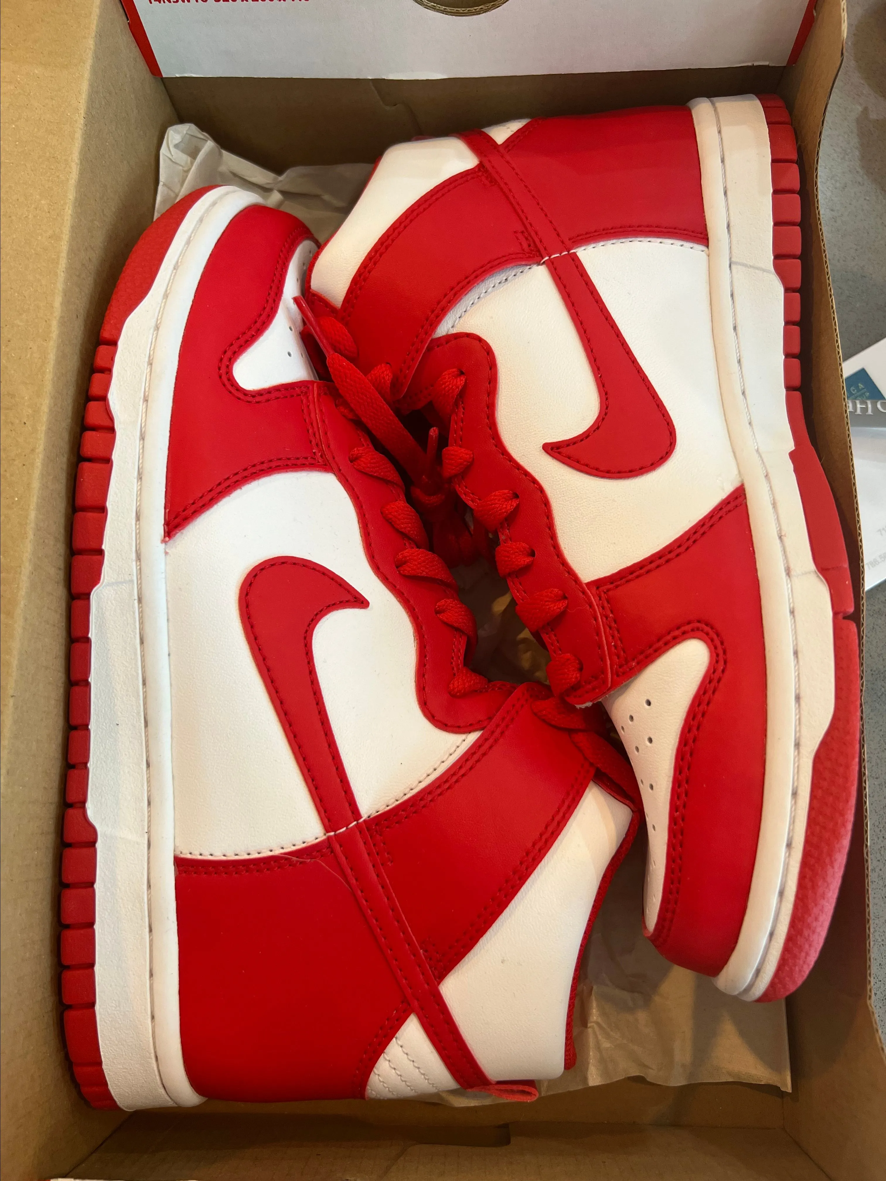 Product image for Dunk High Championship Red size 7/8.5w