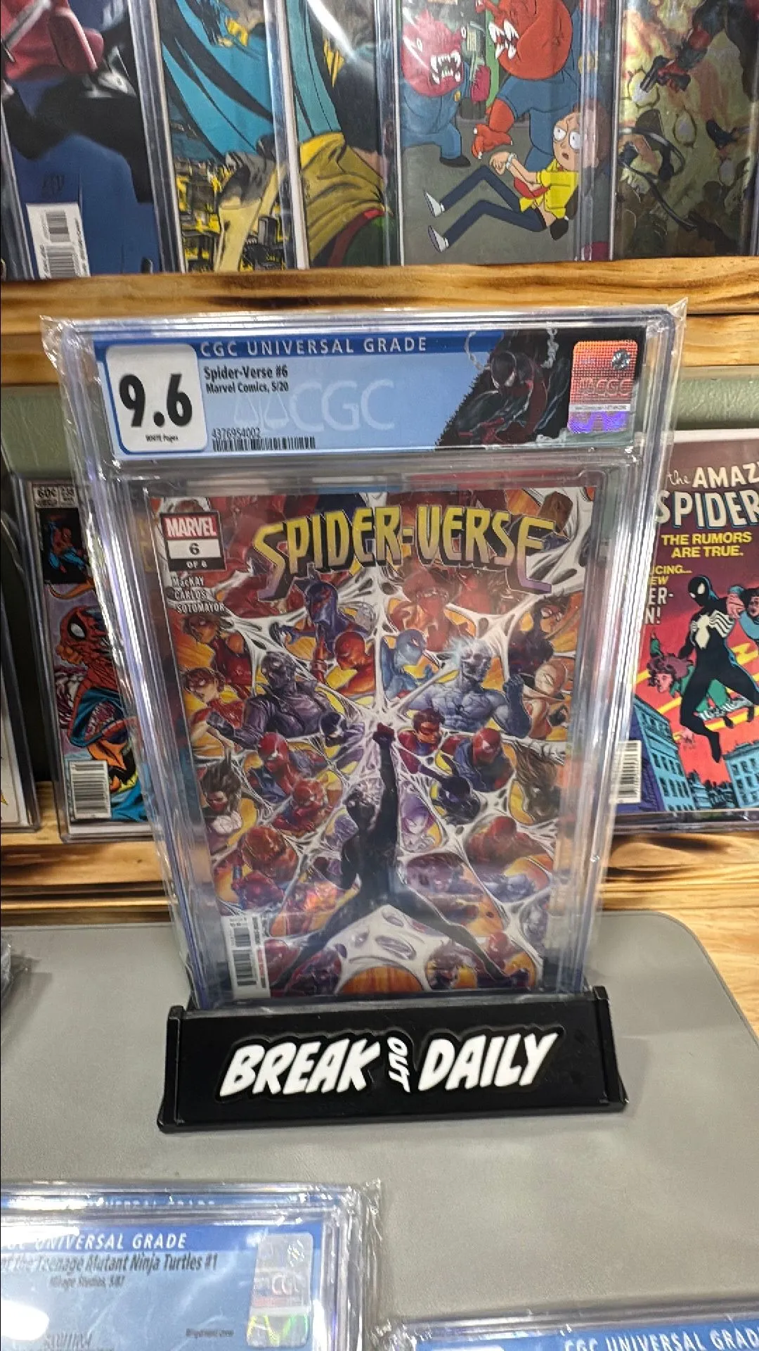 Product image for Spider-verse #6 cgc 9.6 custom label