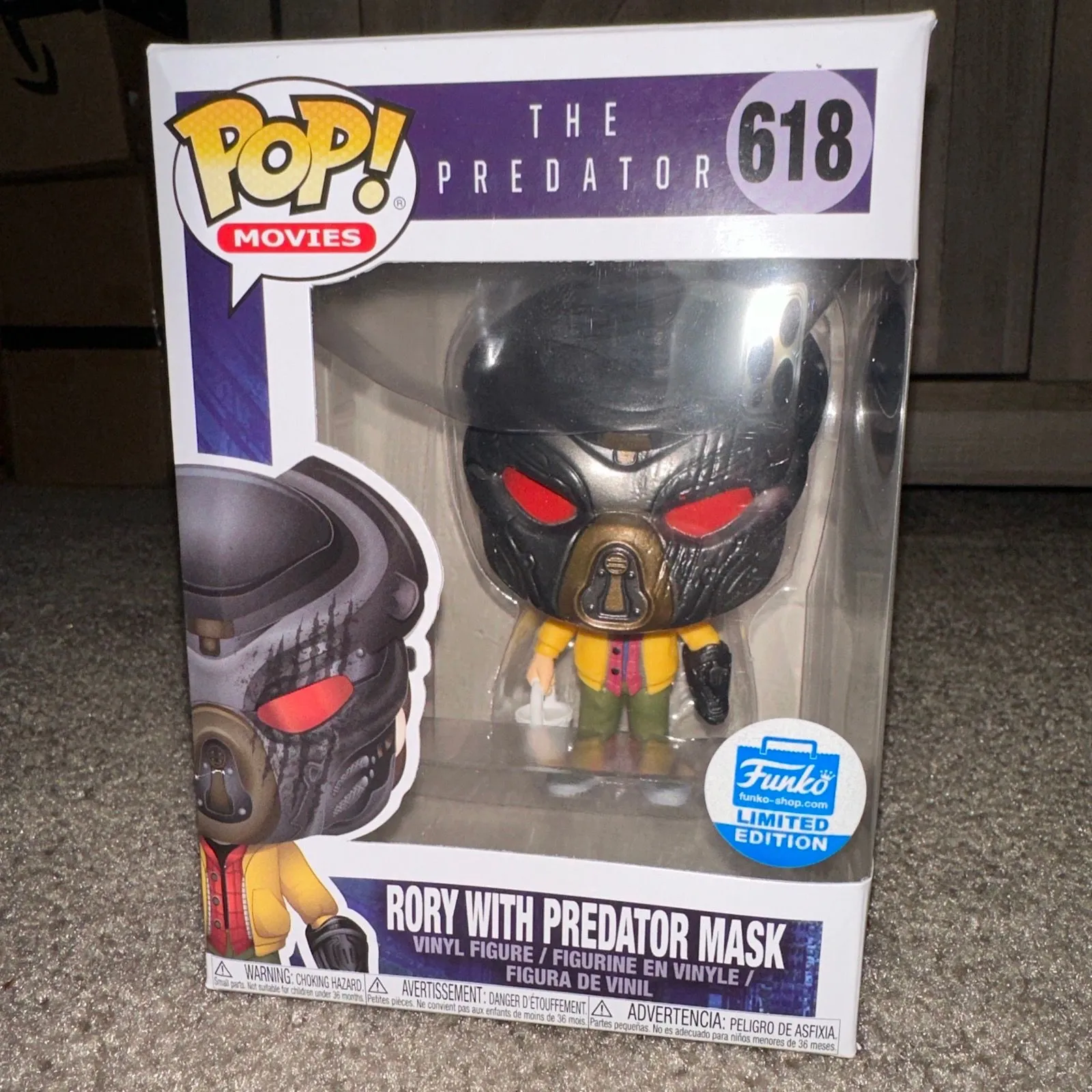 Product image for Funko Pop! Movies #618 Rory with Predator Mask