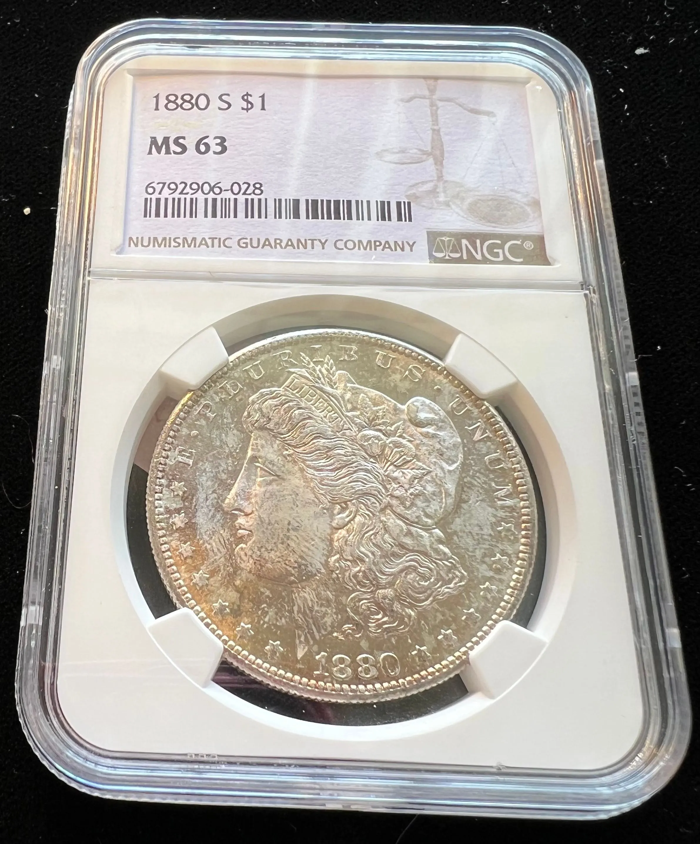 Product image for 1880-S MS63 Morgan Dollar NGC