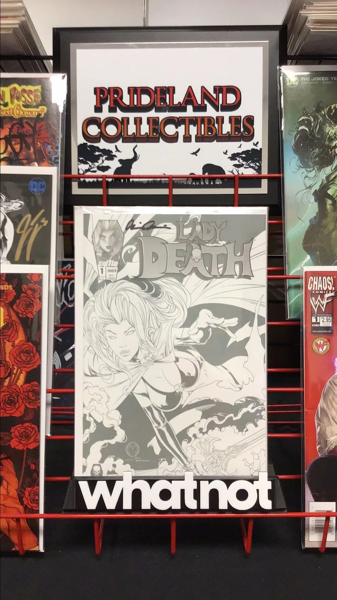 Product image for Lady Death Grey/white Signed #1 666cent