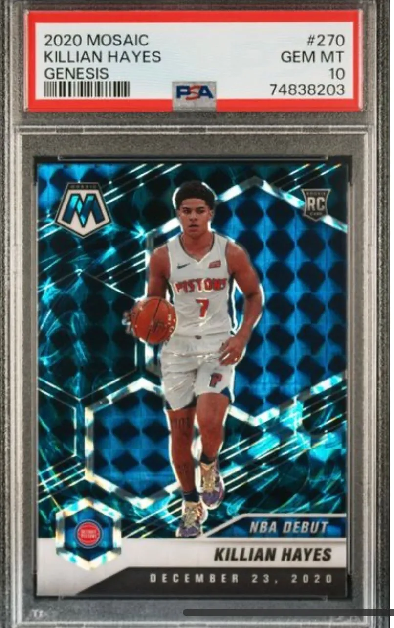 Product image for 2020 Panini Mosaic Killian Hayes 270 Genesis PSA GEM MT 10