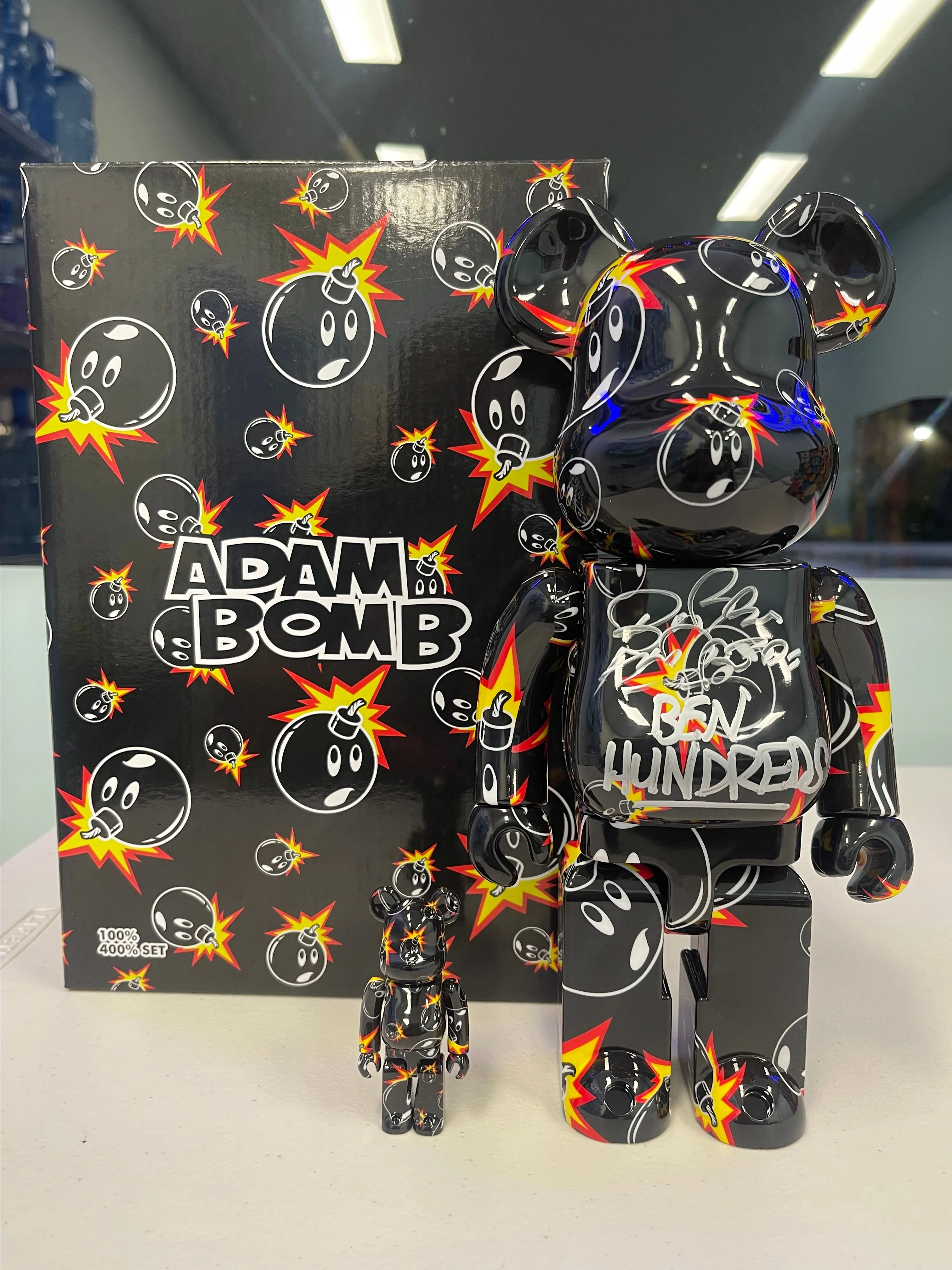 Product image for Signed The Hundreds 400%/100% ATOM BOMB DECON EXCLUSIVE
