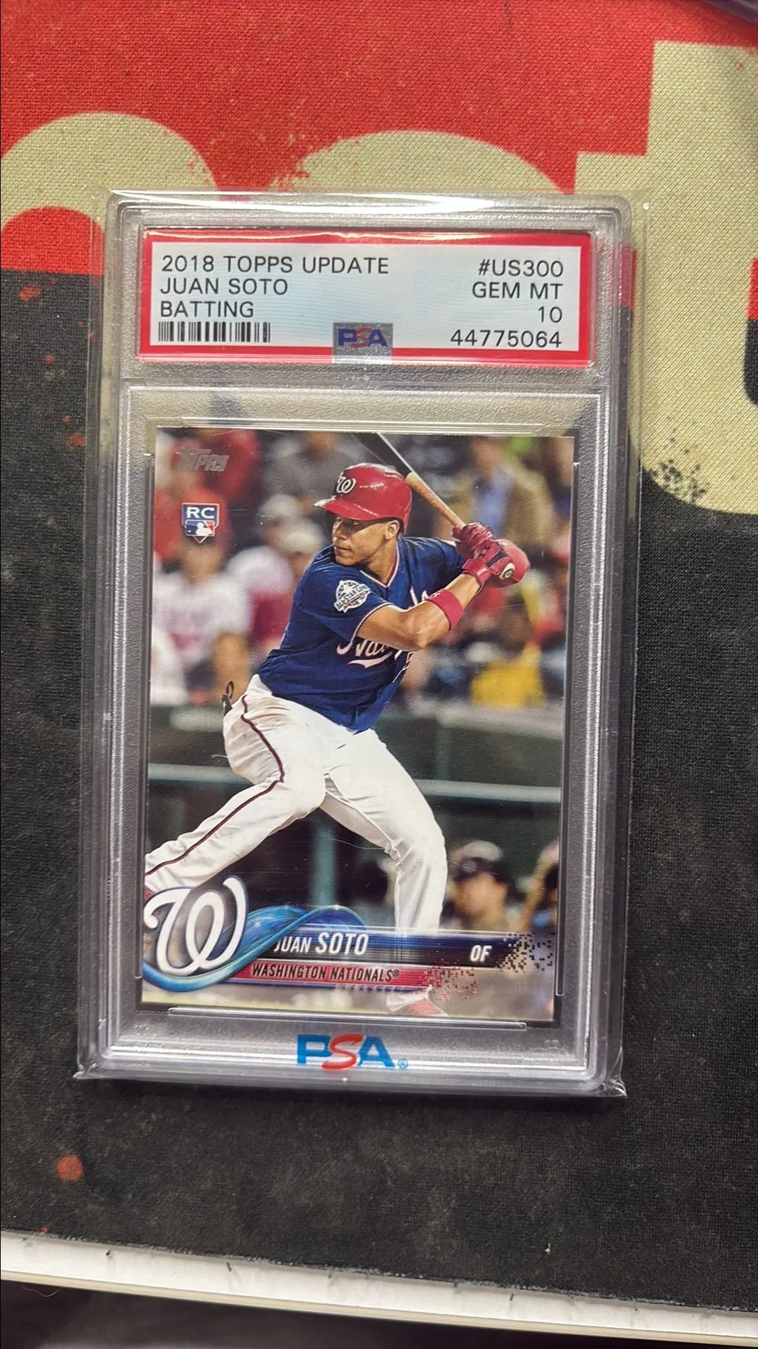 Product image for 2018 Topps Update Juan Soto US300  PSA GEM MT 10