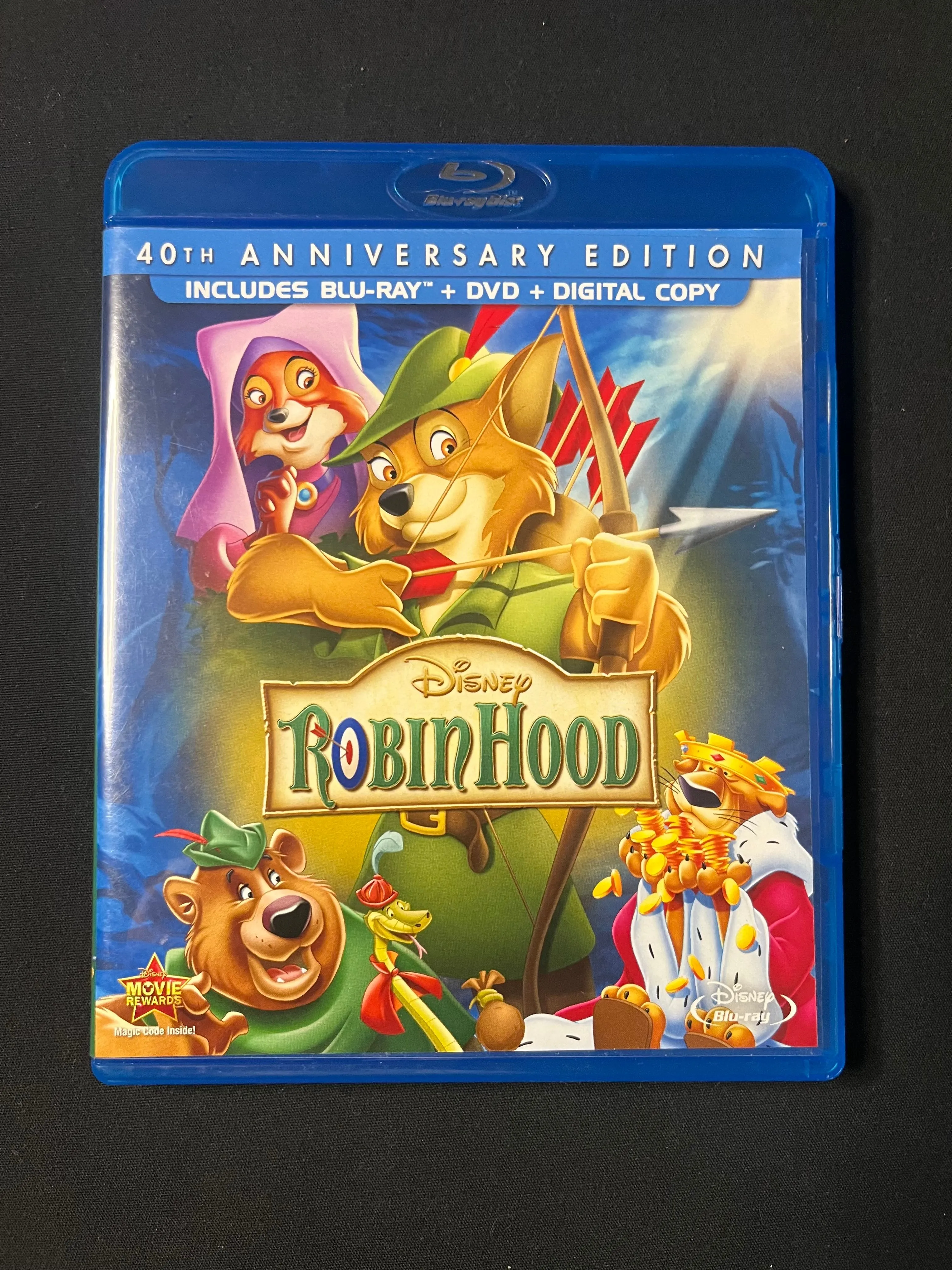 Product image for Blu-ray - Robin Hood Disney 40th Anniversary Edition -used missing dvd