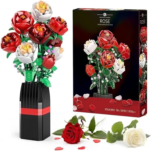 Product image for EDUCIRO Flowers Bouquet Building Set (818 PCS)